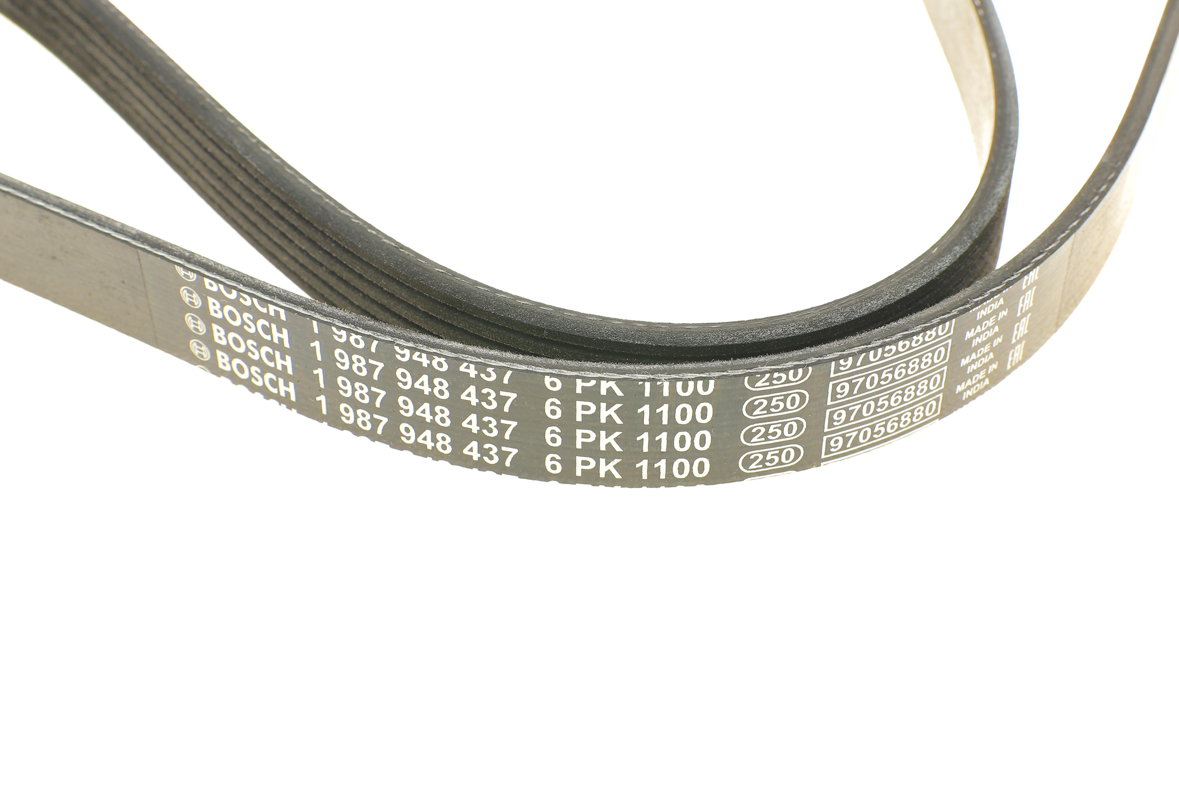 Ремінь генератора VW Golf/Caddy 1.4 04-10/Renault Espace 3.5 02-/Audi A4/A6 2.0TFSI 08-15 (6PK1100)