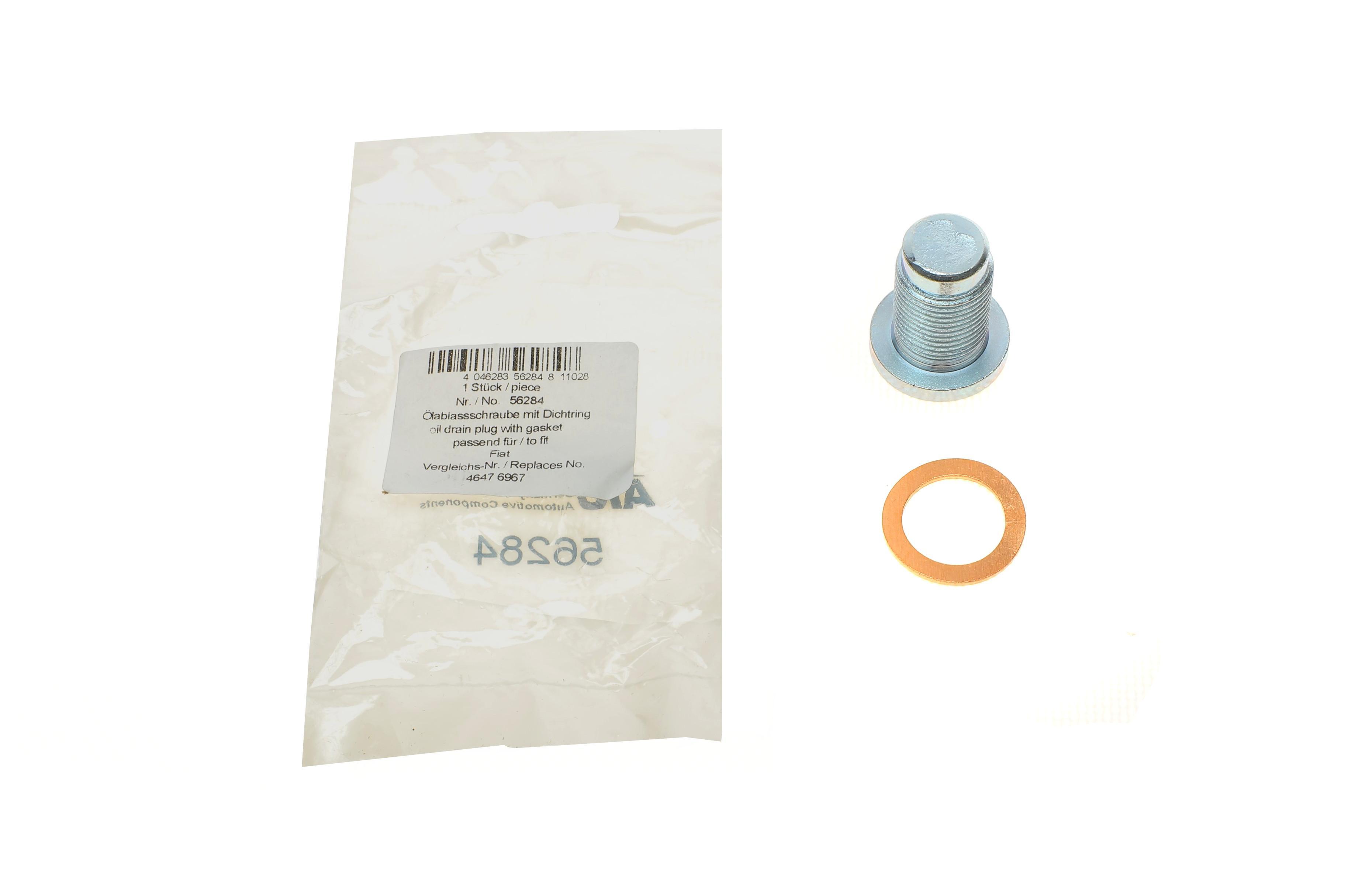 Болт зливу оливи + шайба Fiat Doblo 1.9 JTD 01- (M18x1,5)