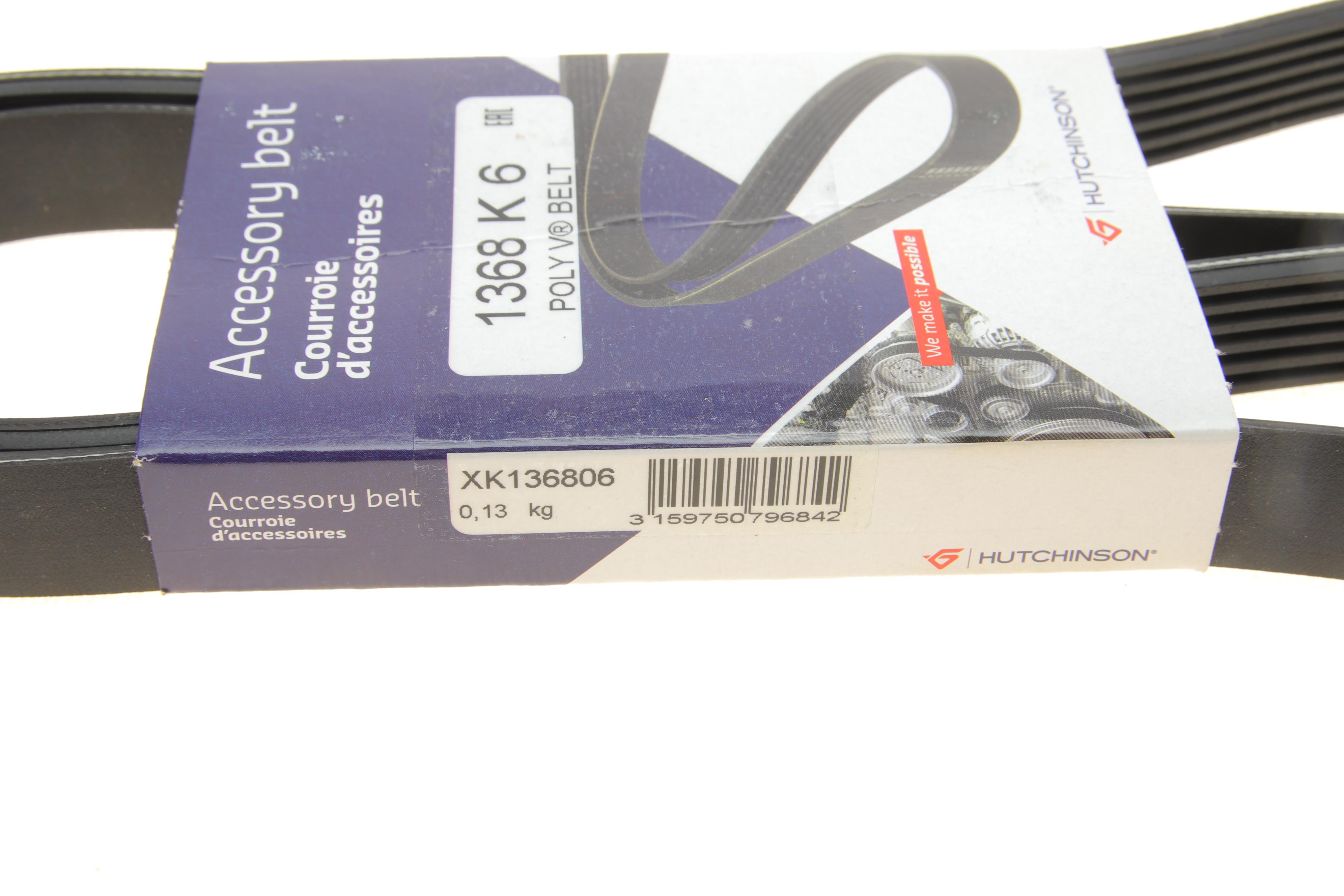 Ремінь генератора Fiat Doblo 1.6D Multijet/Opel Combo 1.6/2.0CDTI 12- (6PK1368)