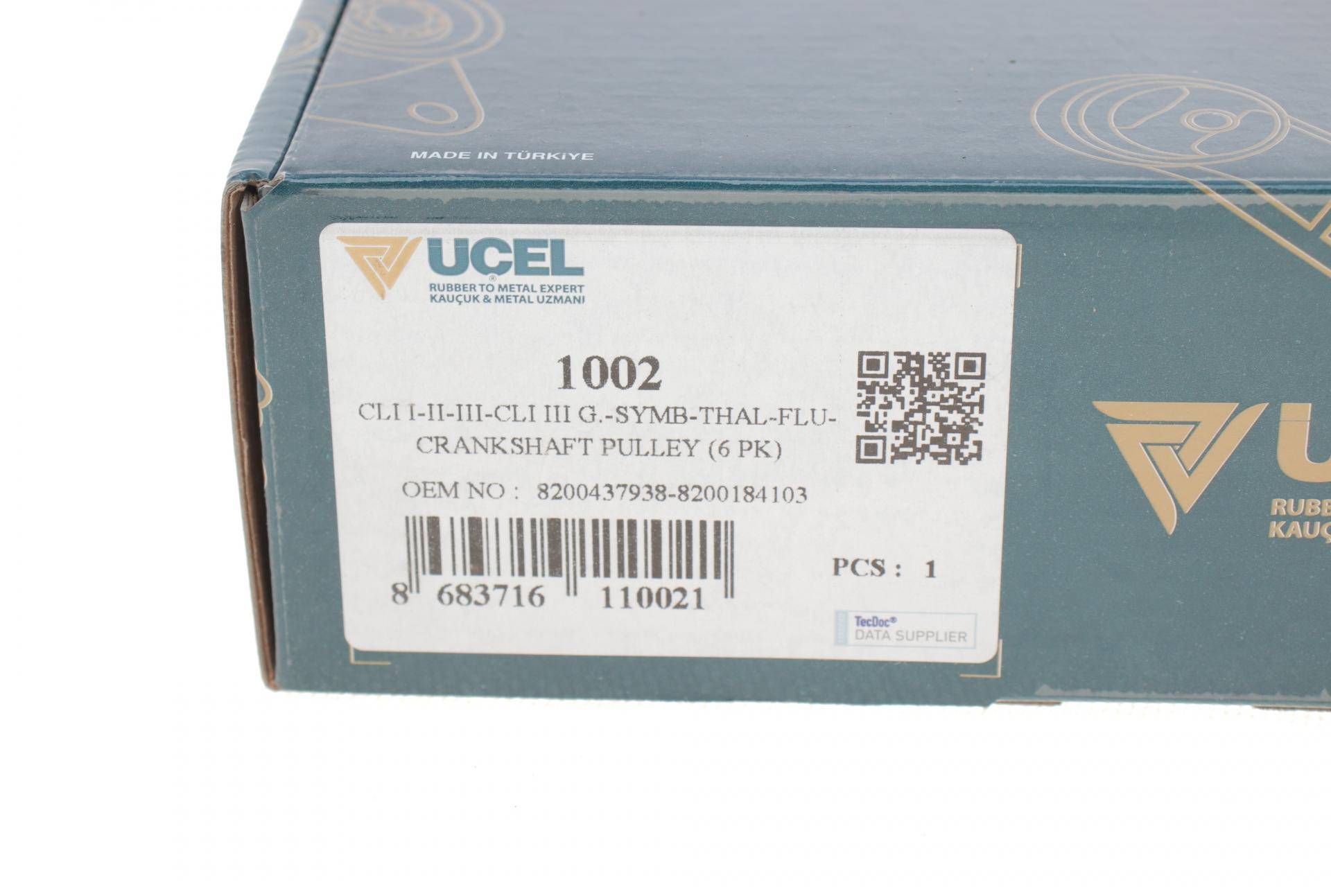 Шків колінвалу Renault Kangoo 1.5dCi 01- (6PK)