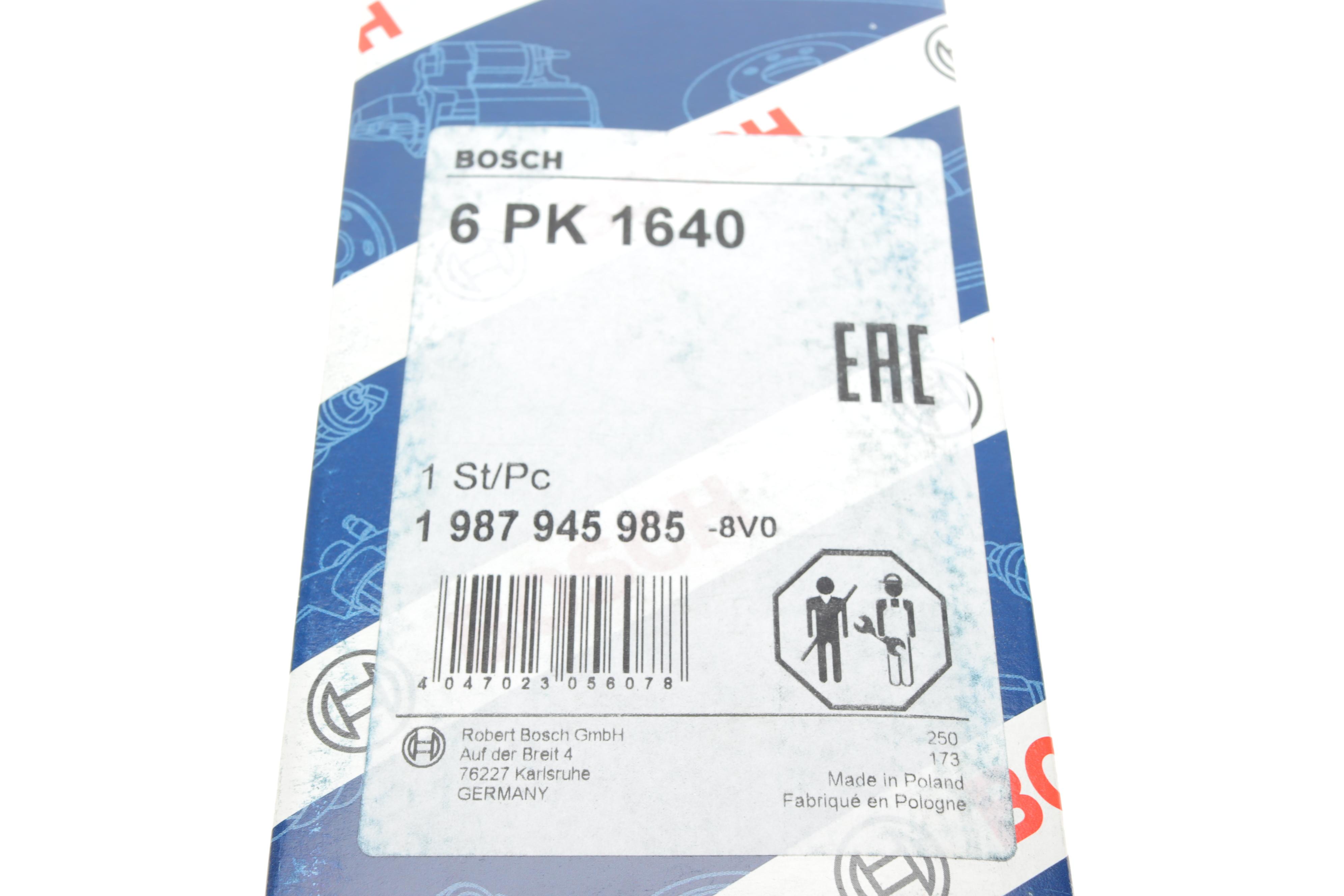 Ремінь генератора поліклиновий VW LT 2.8TDI 96KW/Ford Transit 2.0DI 00- (6PK1640)