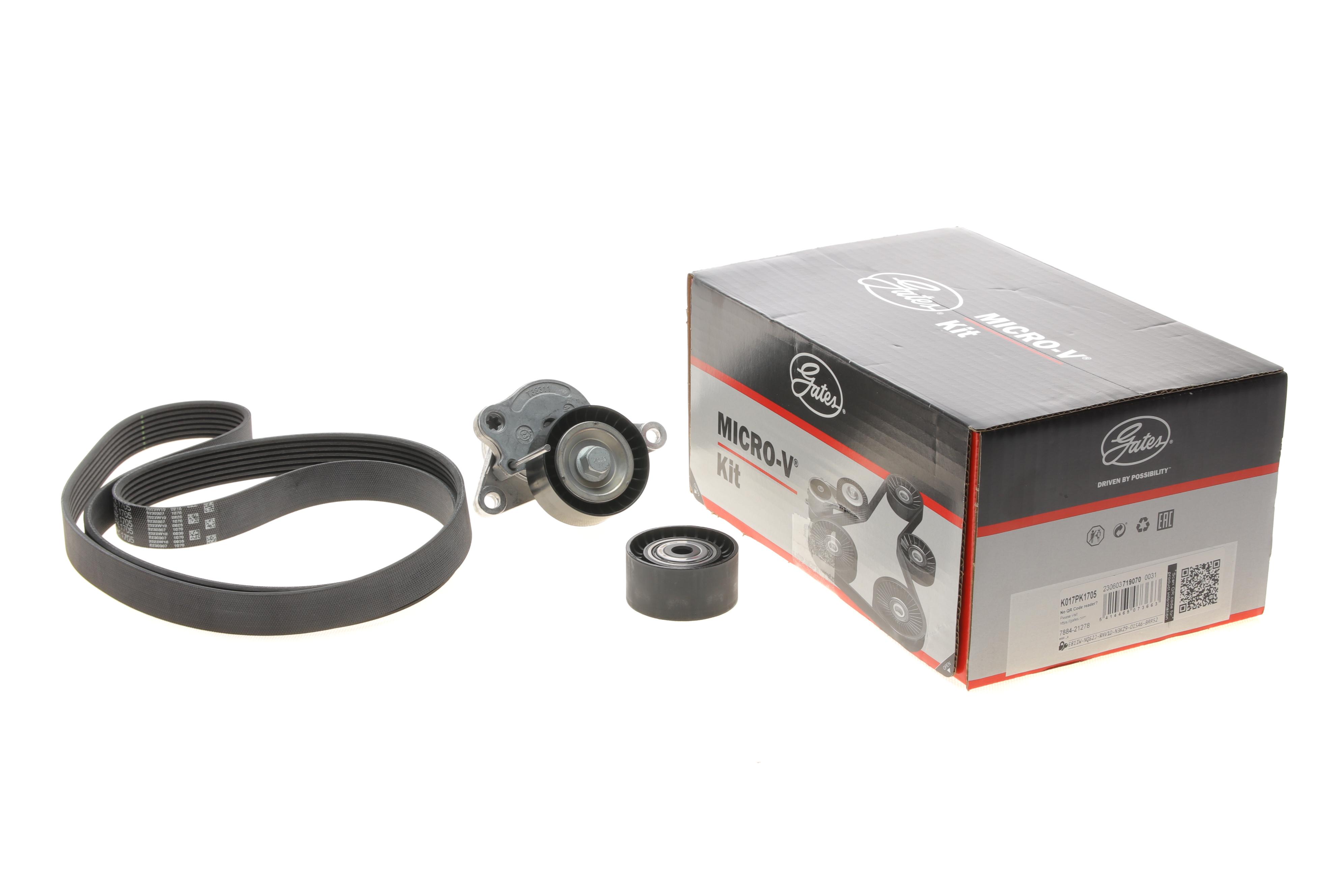 Комплект ременя генератора Renault Megane II/III 2.0 dCi 05- (7PK1705)