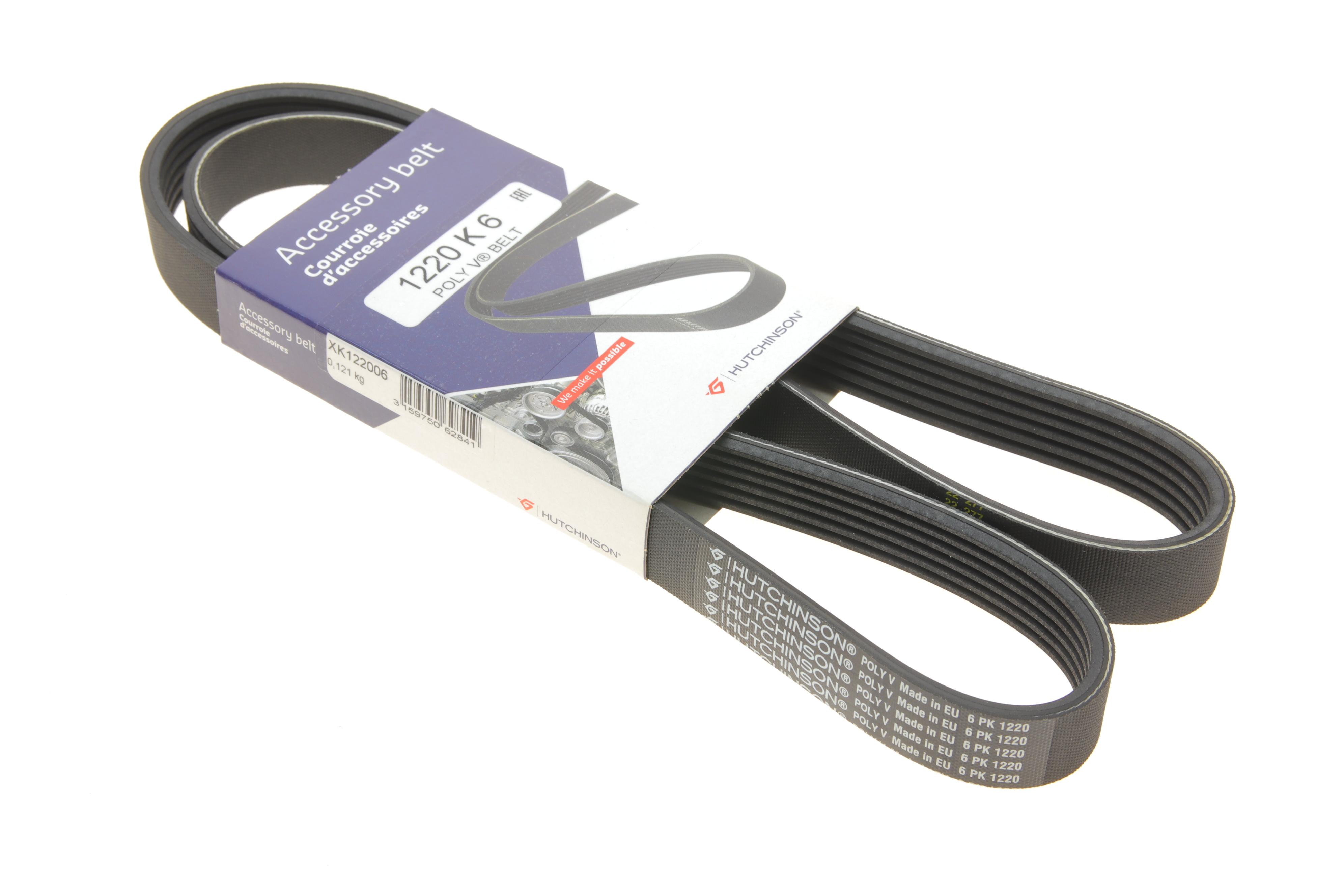 Ремінь генератора Fiat Scudo 2.0 D Multijet/Citroen Jumpy/Peugeot Expert 2.0 HDi (6PK1220)