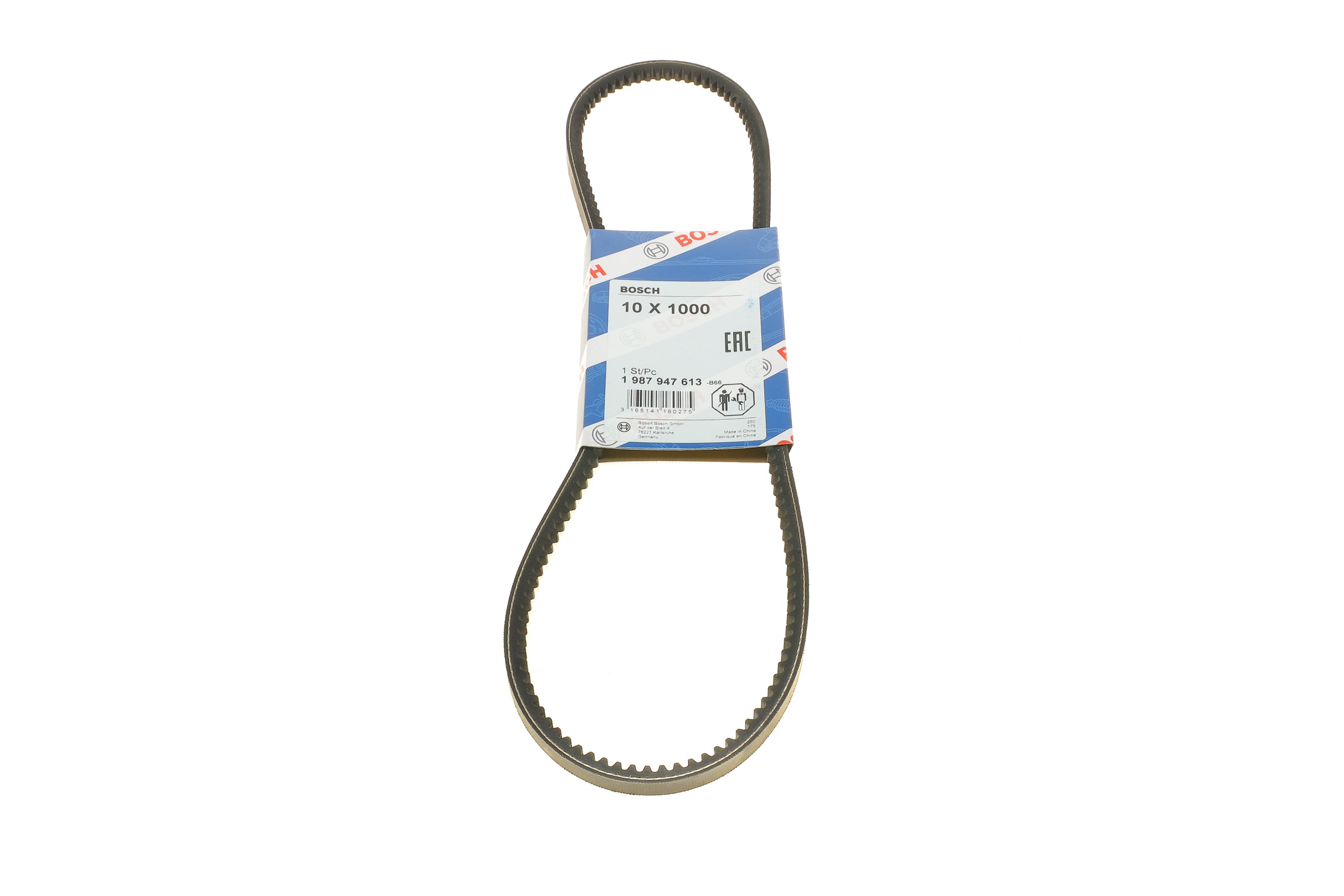 Ремінь генератора Ford Transit 2.5D 88-92/Toyota Land Cruiser 4.2D 90-/Volvo 240/960 86-93 (10x1000)