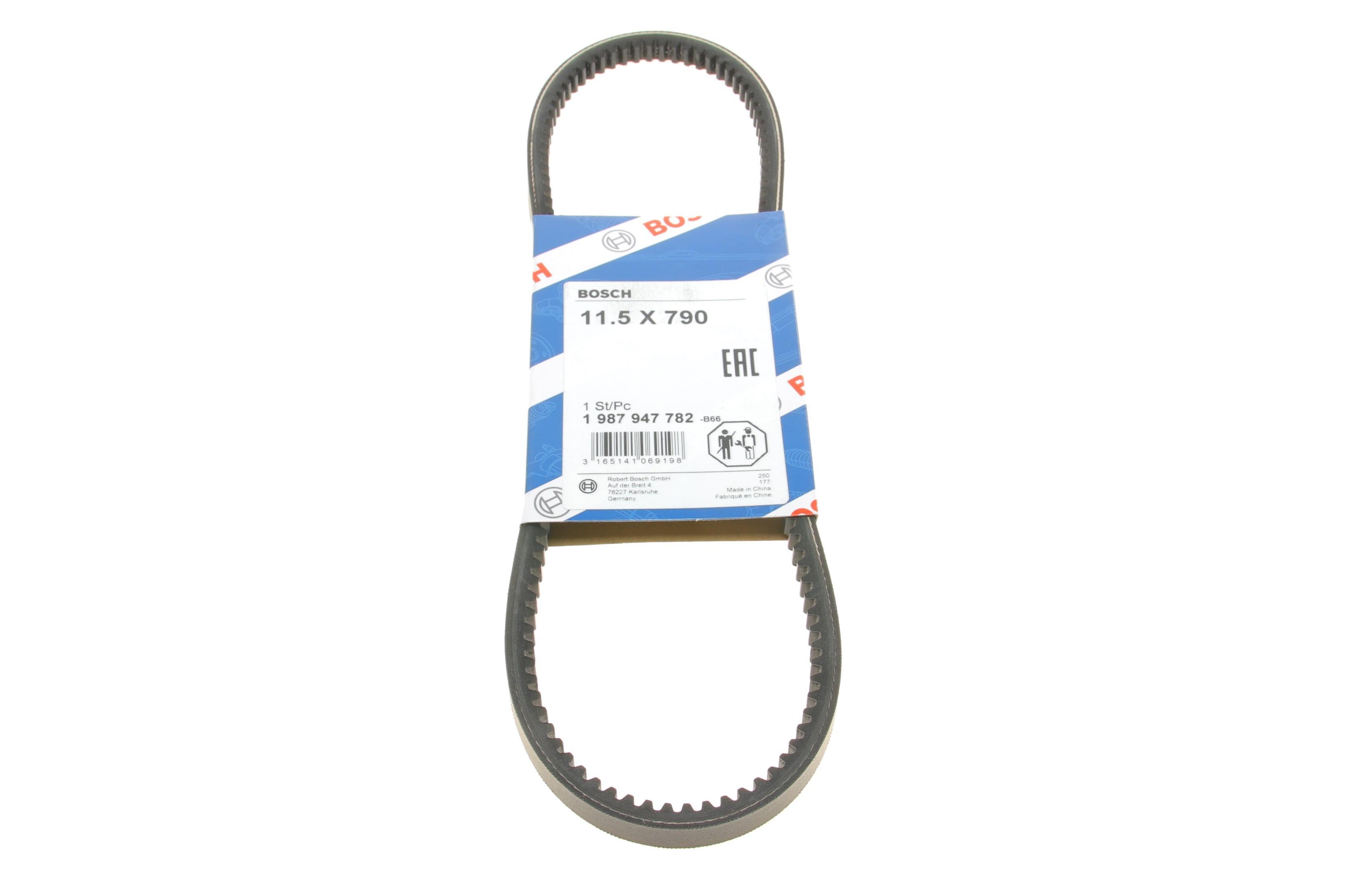 Ремінь генератора Audi 100/200/VW Caddy II/Golf III/IV/Passat/Sharan -04 (11.5x790)