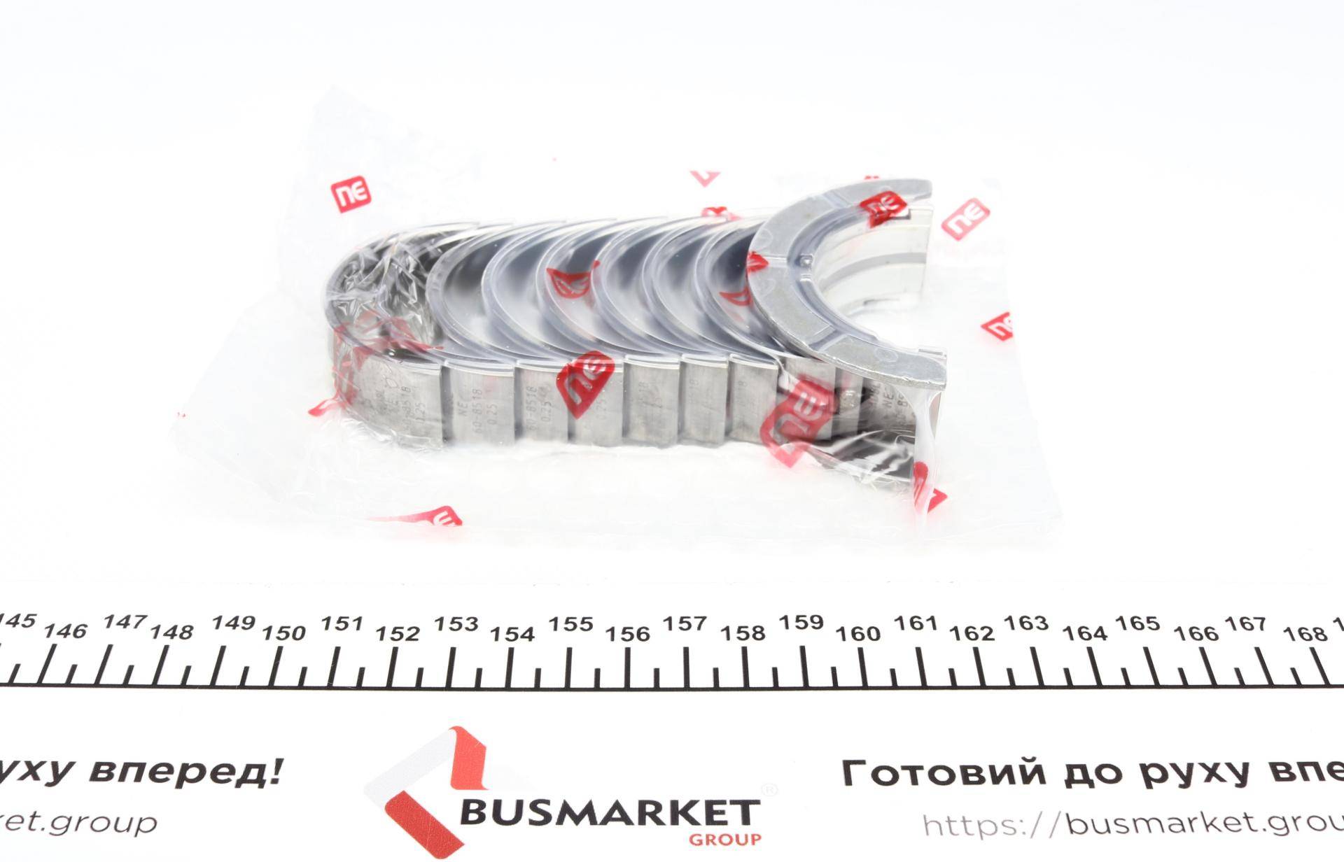 Вкладиші корінні Ford Transit 2.3 16V 00-06/Mondeo III/Focus 1.8/2.0 16V 00-07 (+0.25) = 6085182500