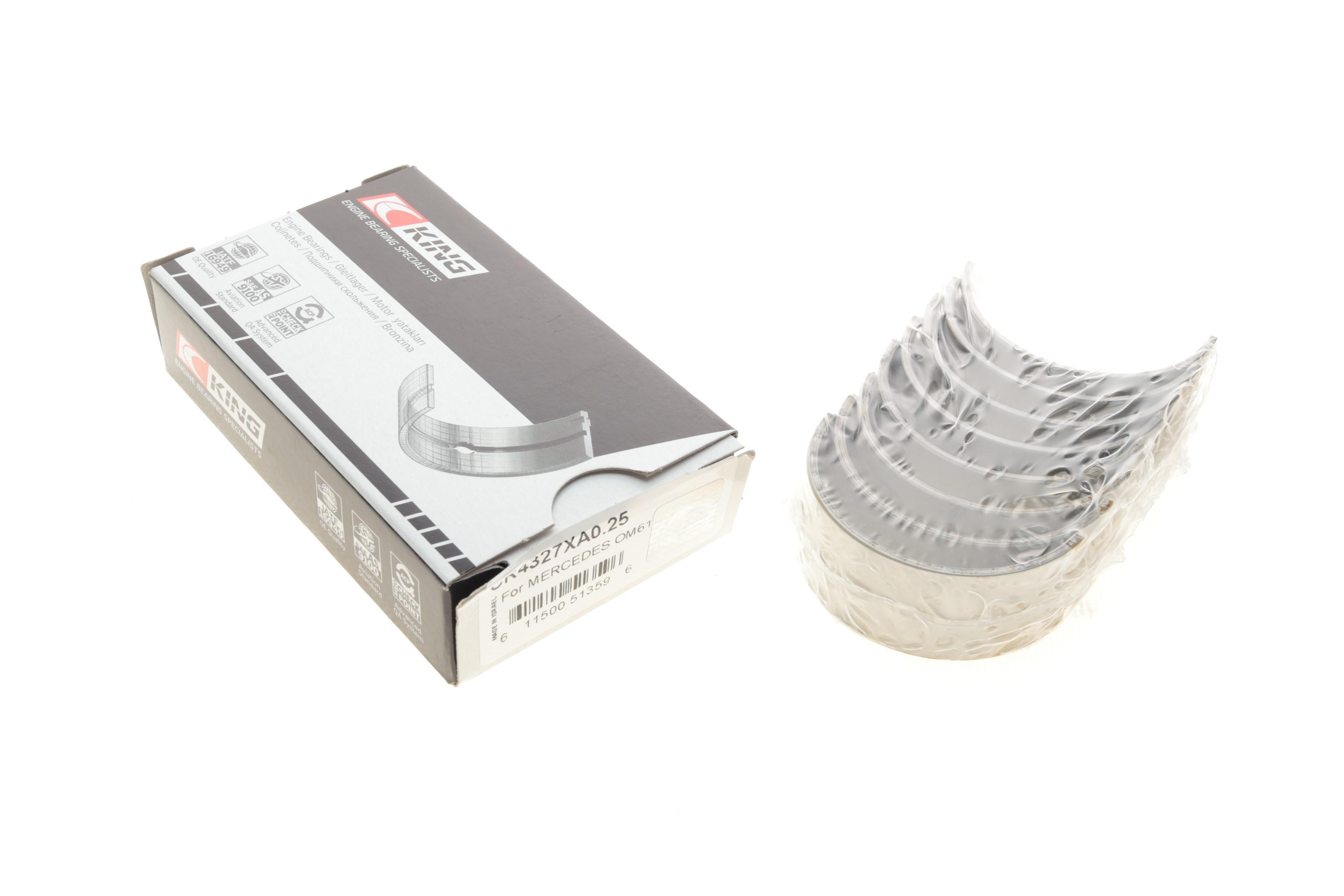 Вкладиші шатунні MB Sprinter 901-906/Vito (W638/639) 2.2CDI (+0.25)