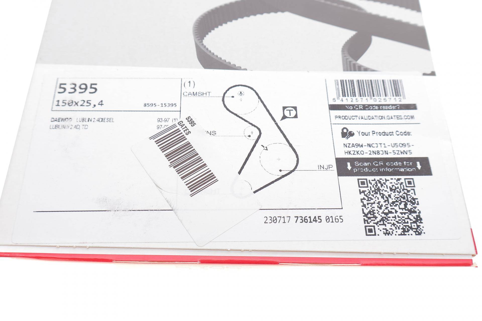 Ремінь ГРМ Daewoo Lublin 2.4D 97-