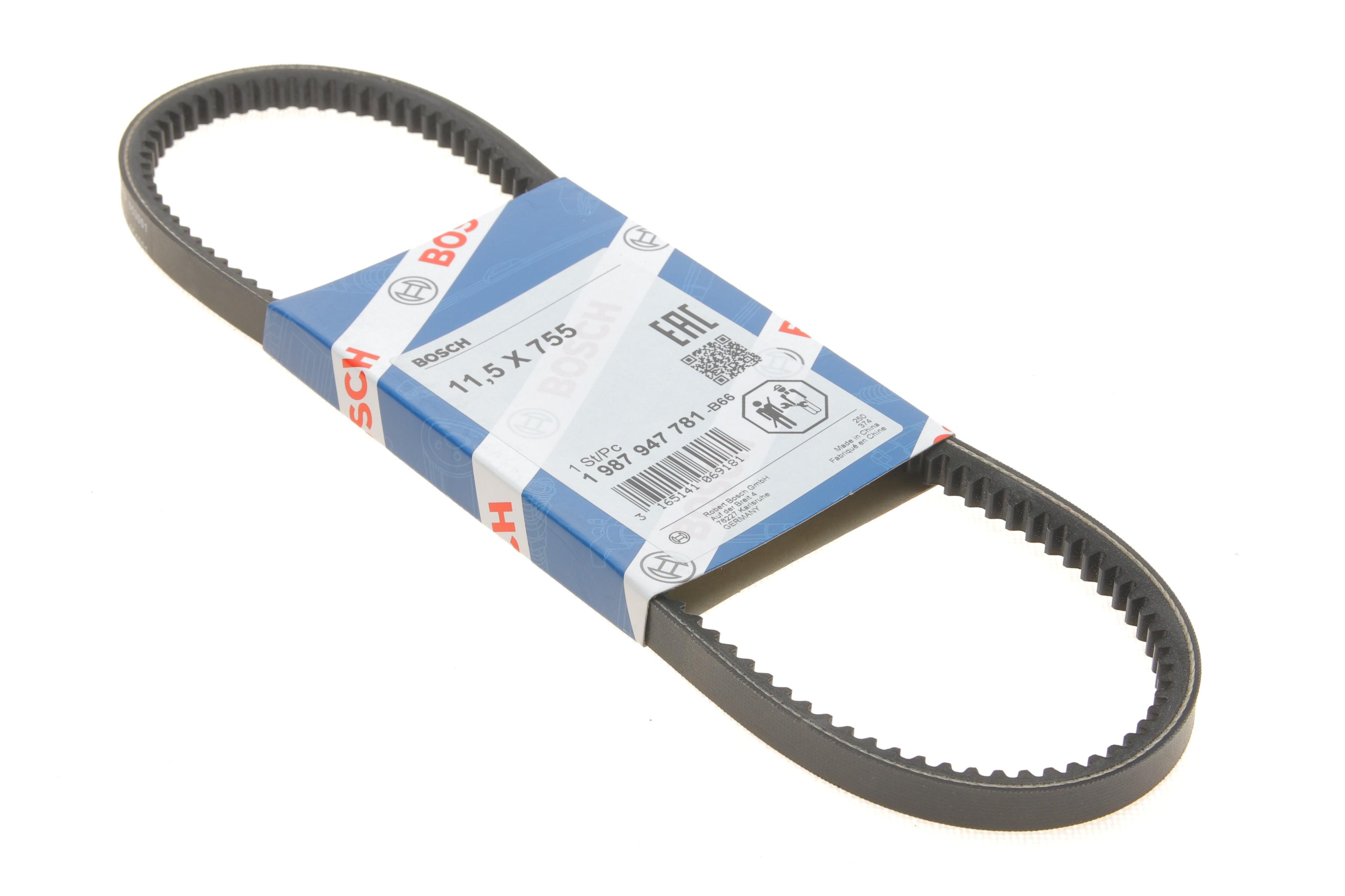 Ремінь генератора VW Passat/Opel Kadett E/Ford Escort/Audi 80 1.3-1.8 -97 (11.5x755)