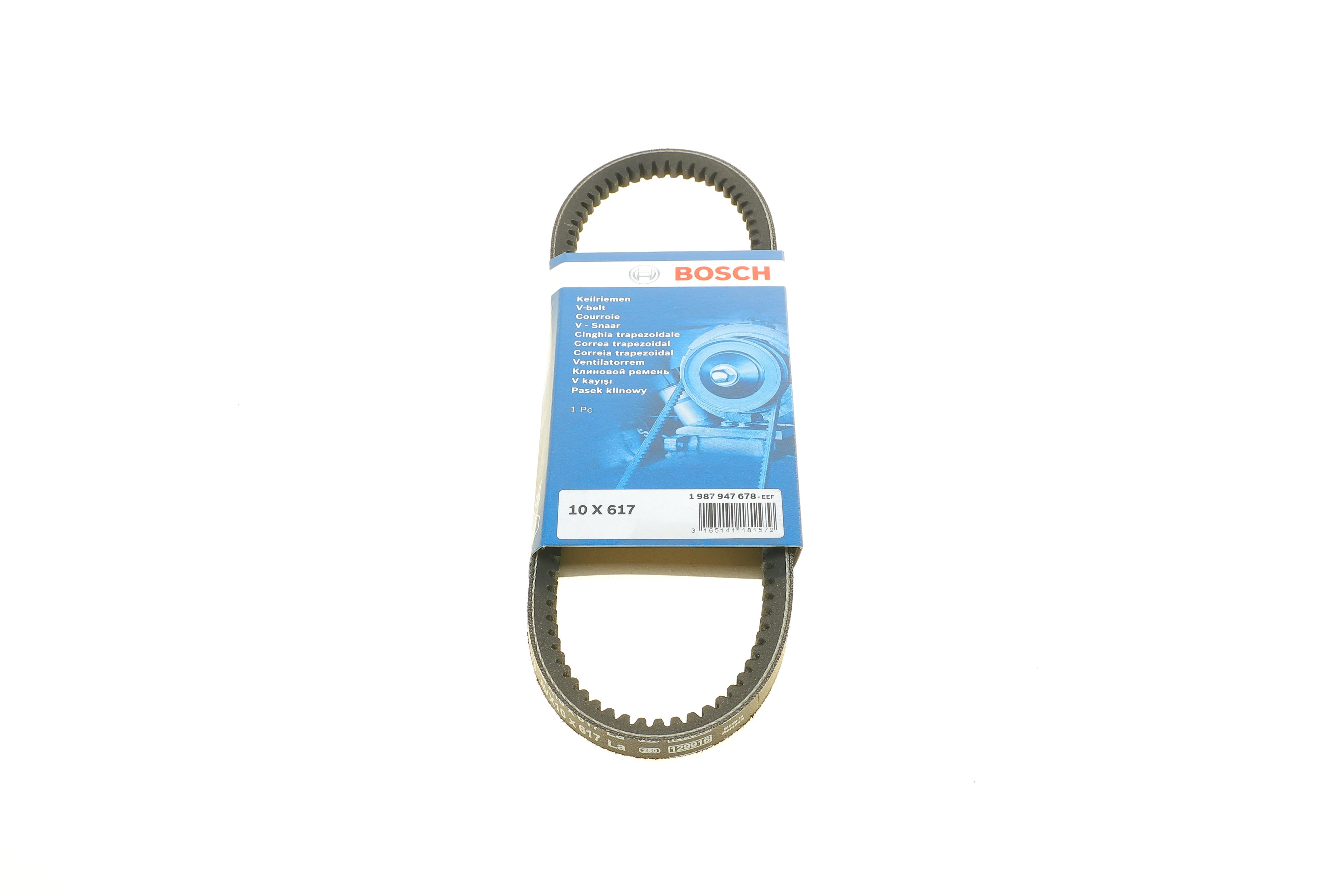 Ремінь генератора Audi 80 1.9D 89-91/Citroen CX 2.0 74-79/VW Passat 1.6D/TD 79-88 (10X617)