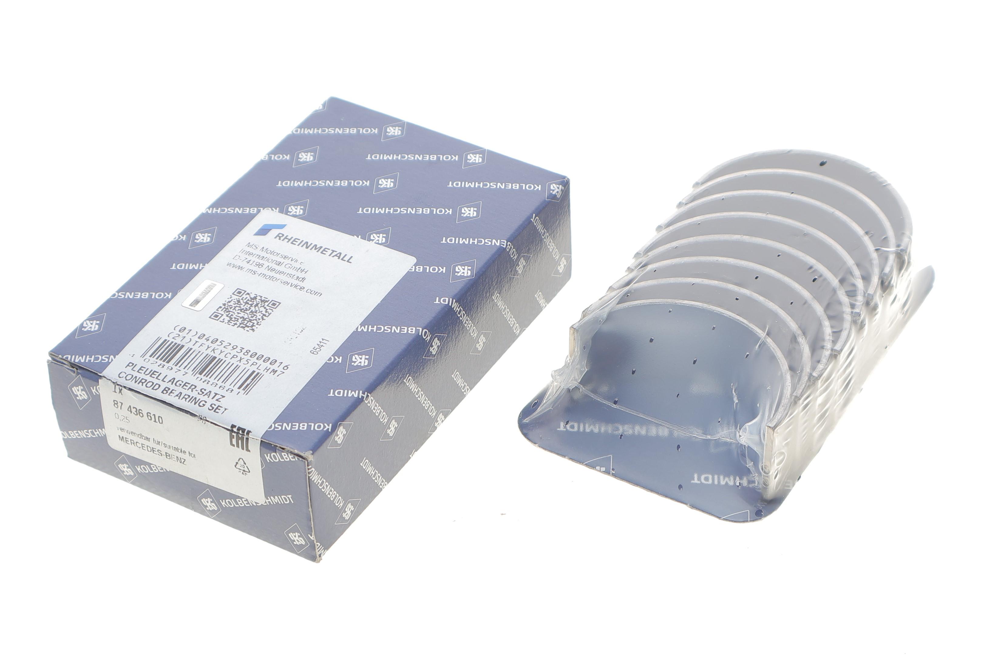 Вкладиші шатунні MB OM601 (+0, 25)