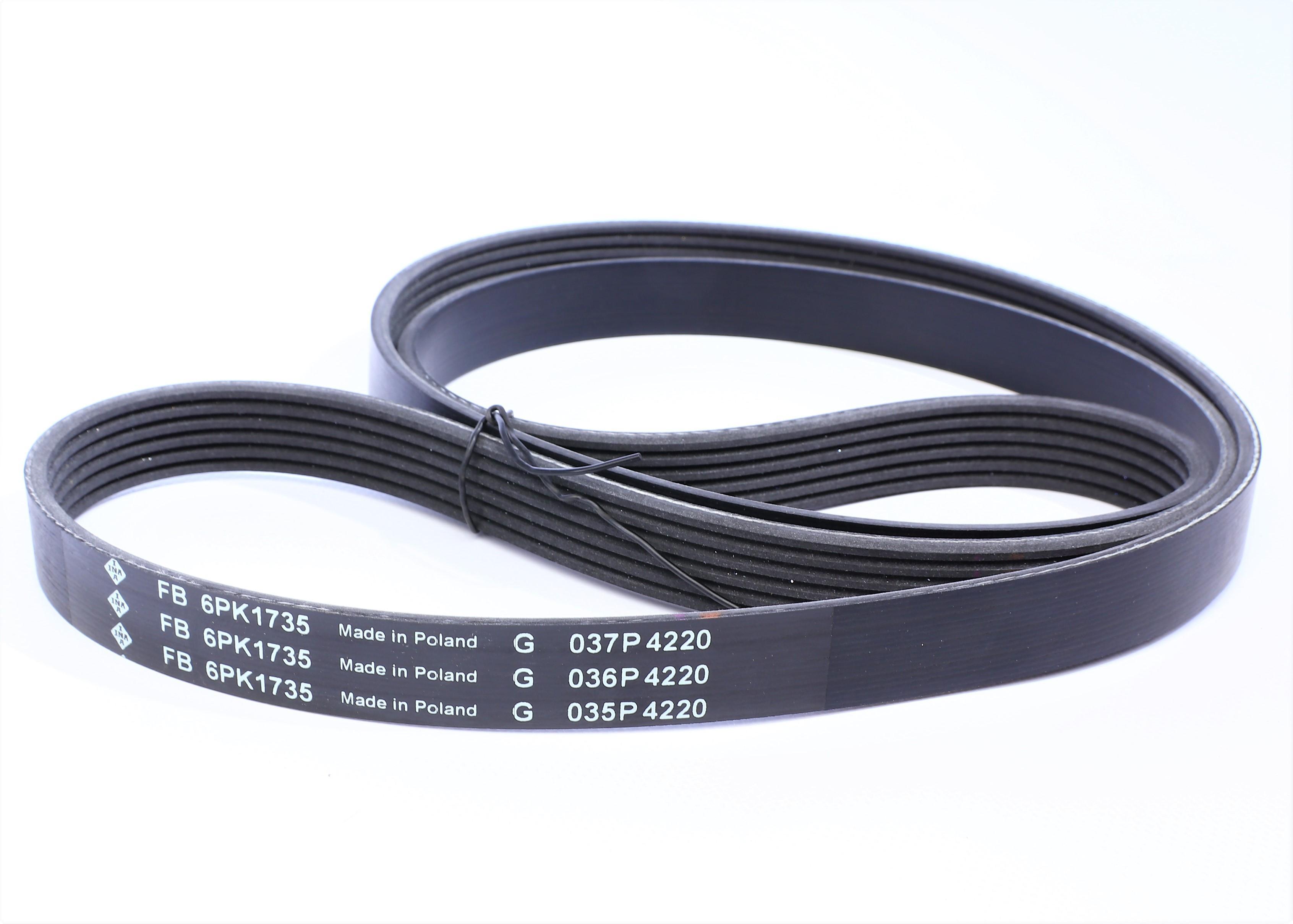 Комплект ременя генератора VW Passat 1.4TSI, 08/10 - 12/15, 90kw, (6PK 1735)