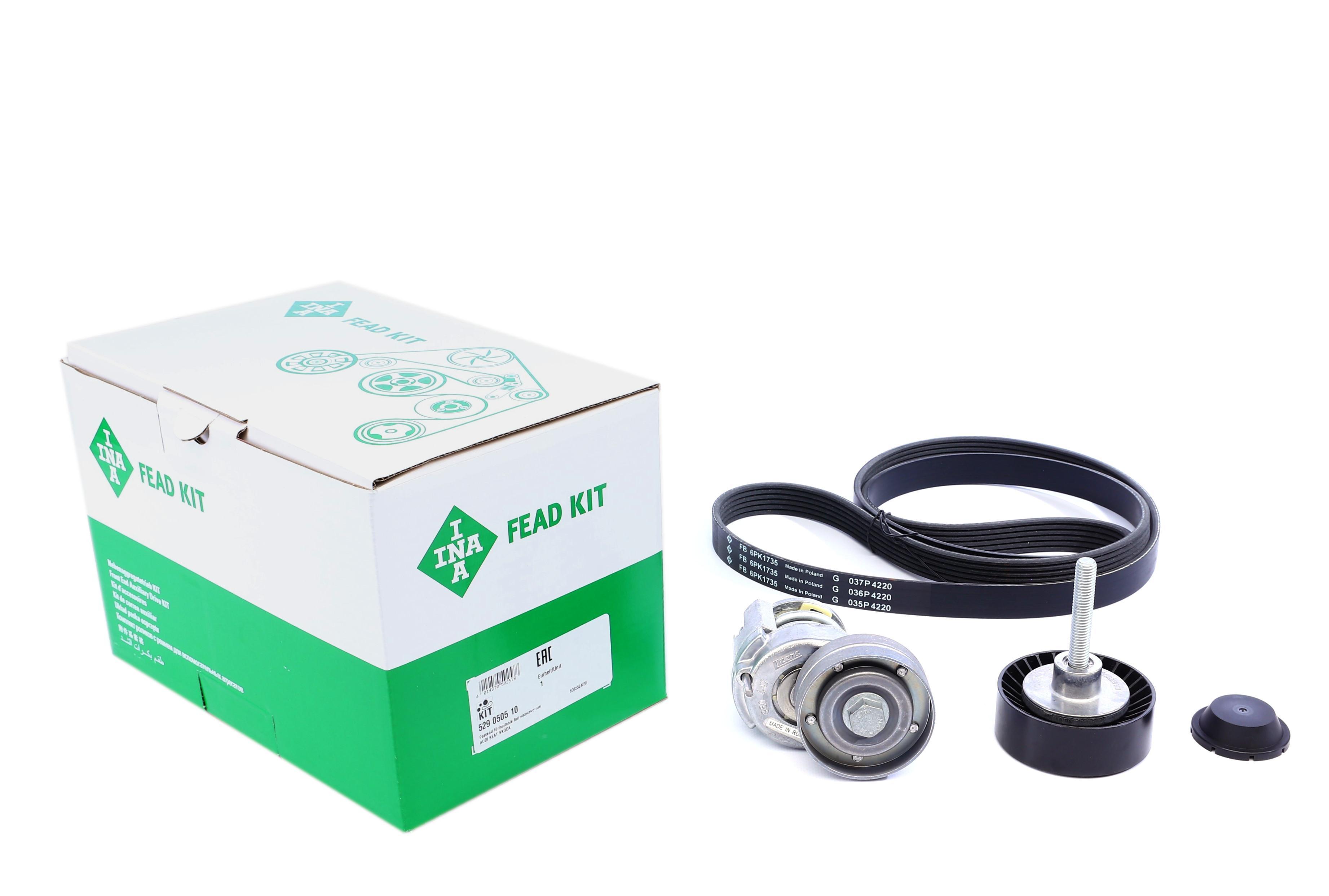 Комплект ременя генератора VW Passat 1.4TSI, 08/10 - 12/15, 90kw, (6PK 1735)