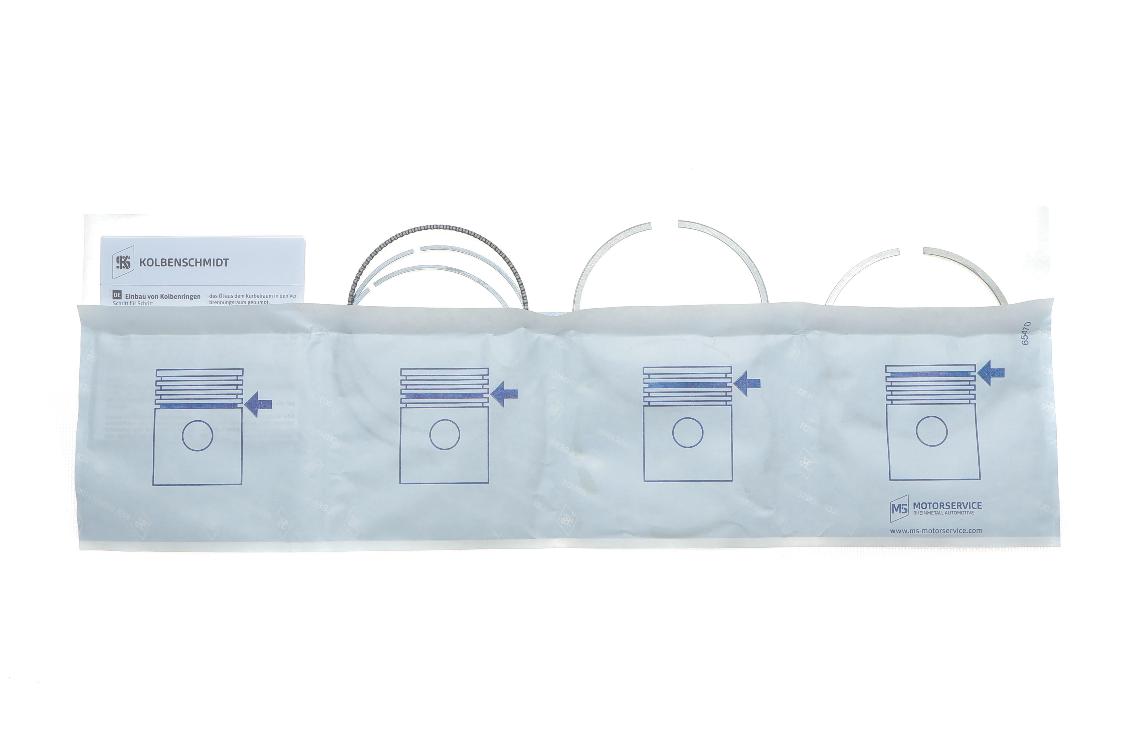 Кільця поршневі VW Passat B8/T5/T6/Skoda Octavia/Superb 1.8-2.0 TSI 11- (83mm/+0.50)