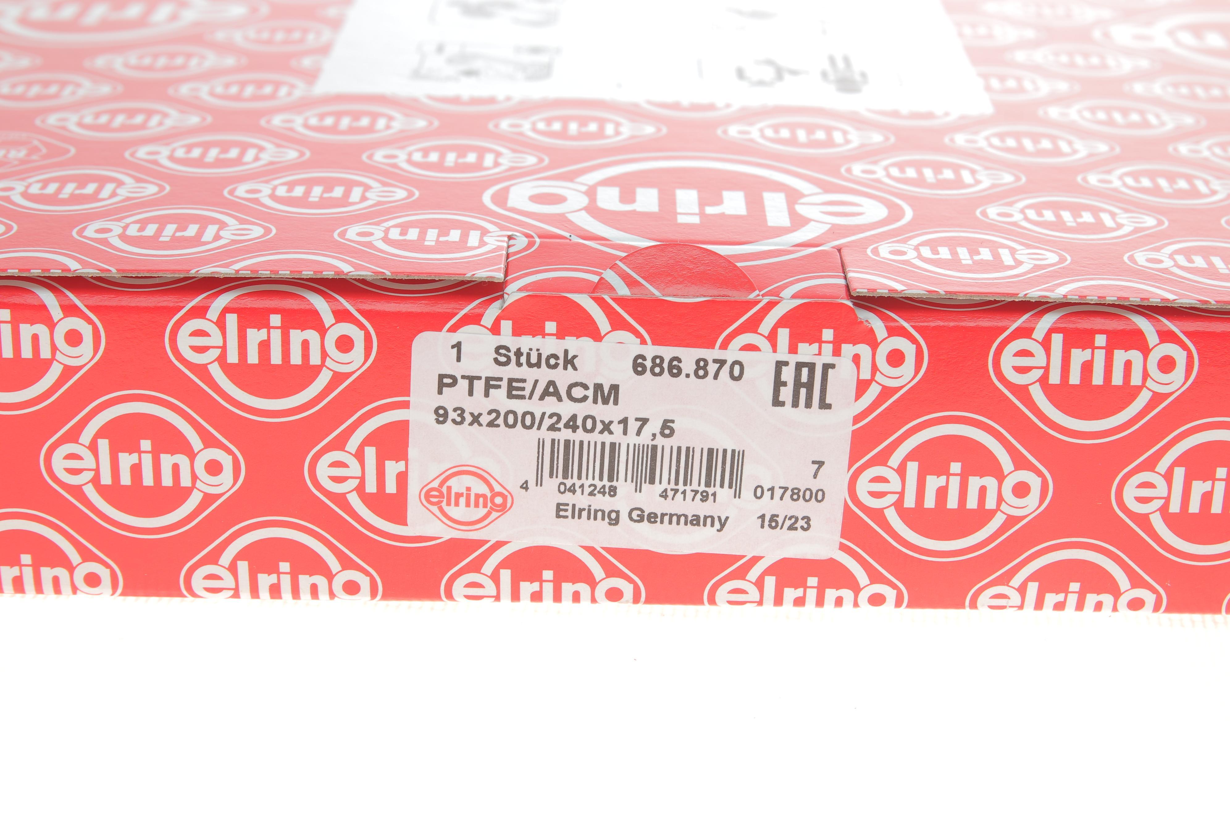 Сальник колінвалу (задній) MB Sprinter 3.0CDI OM642 (93x200/240x17.5) (з корпусом)