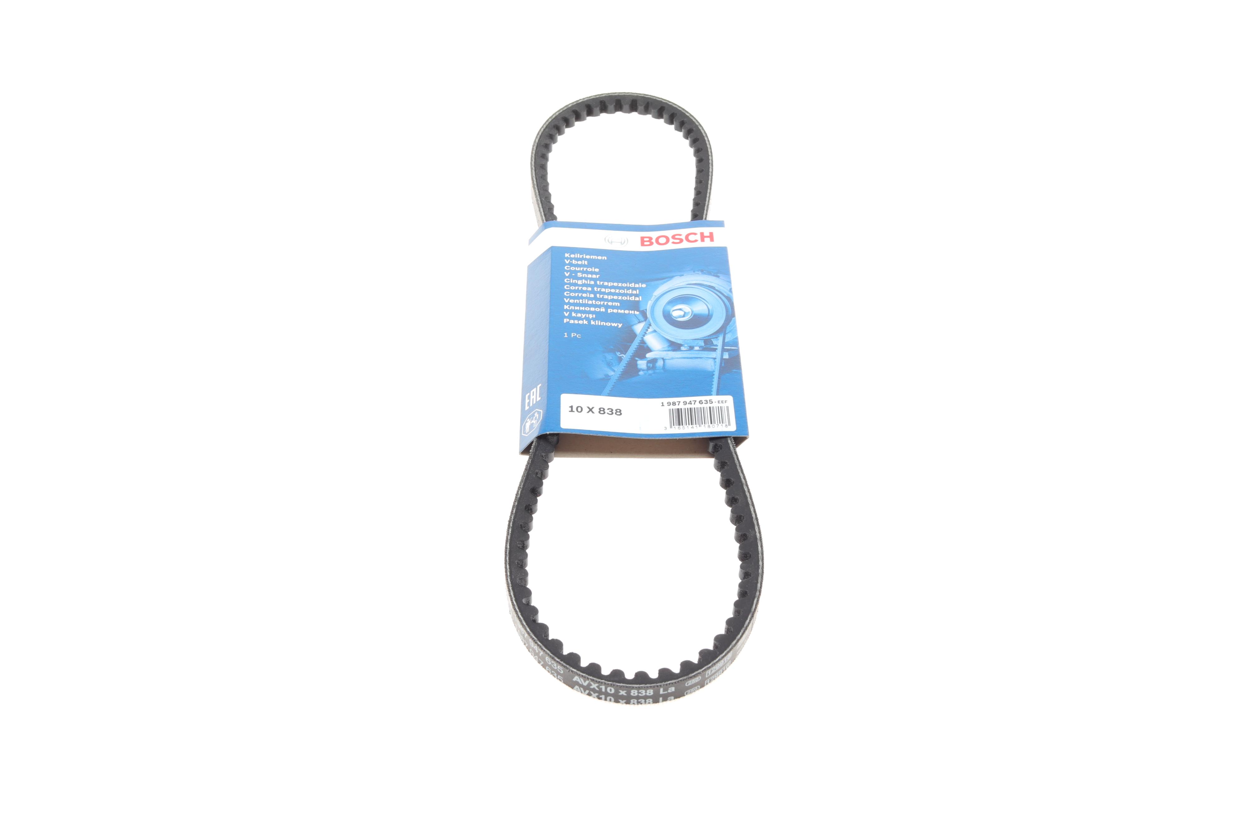 Ремінь генератора Citroen CX/Fiat Uno -95 (10x838)