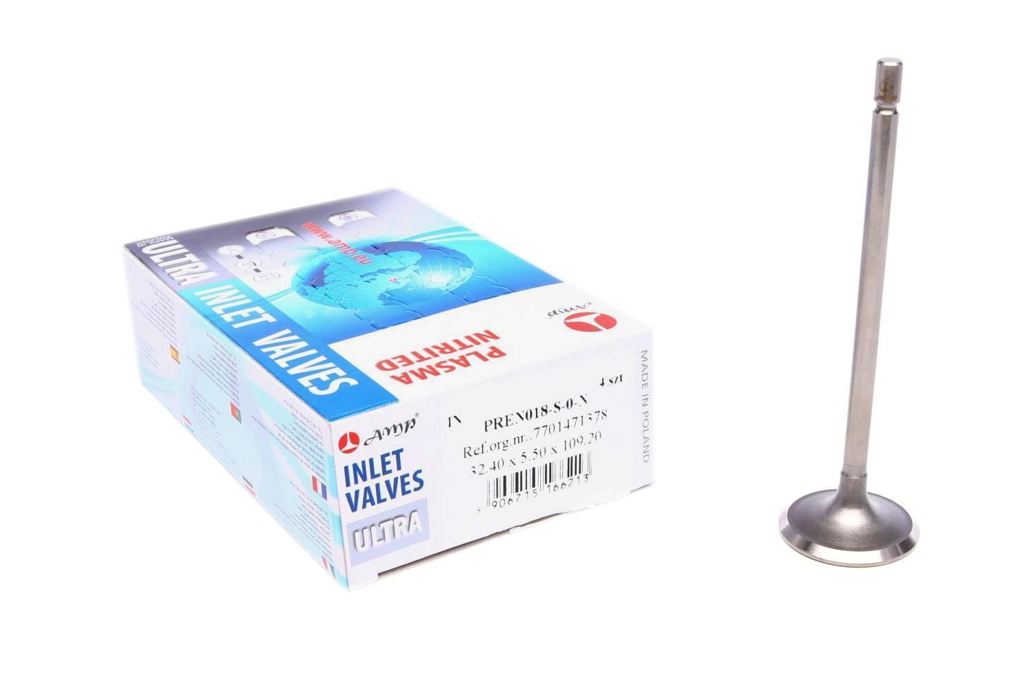 Клапан (впуск) Renault Kangoo 1.6 16V 01- (32.4x5.5x109.2) (азотований)