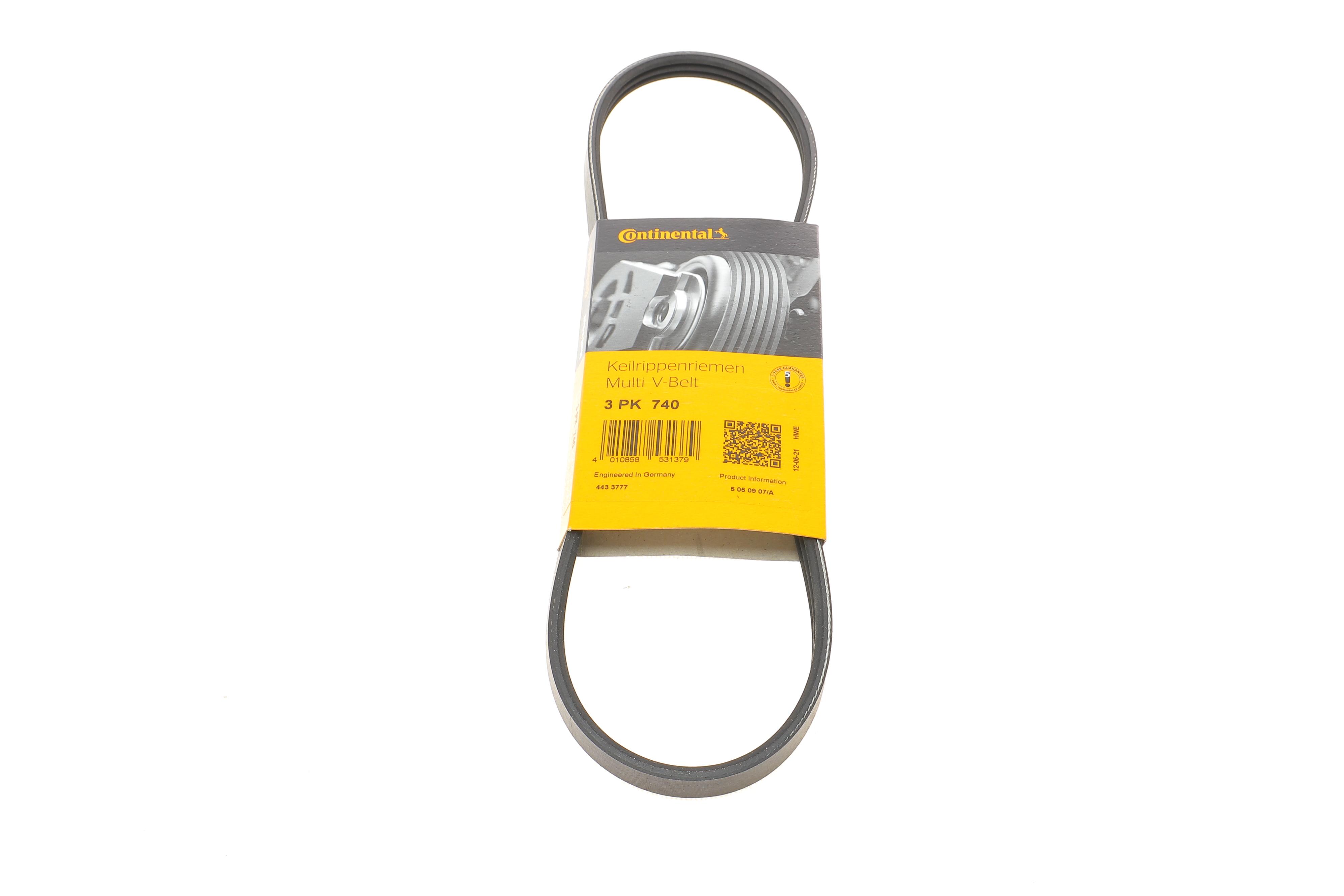 Ремінь генератора Renault Clio/Kangoo 1.2 98- (3PK740)