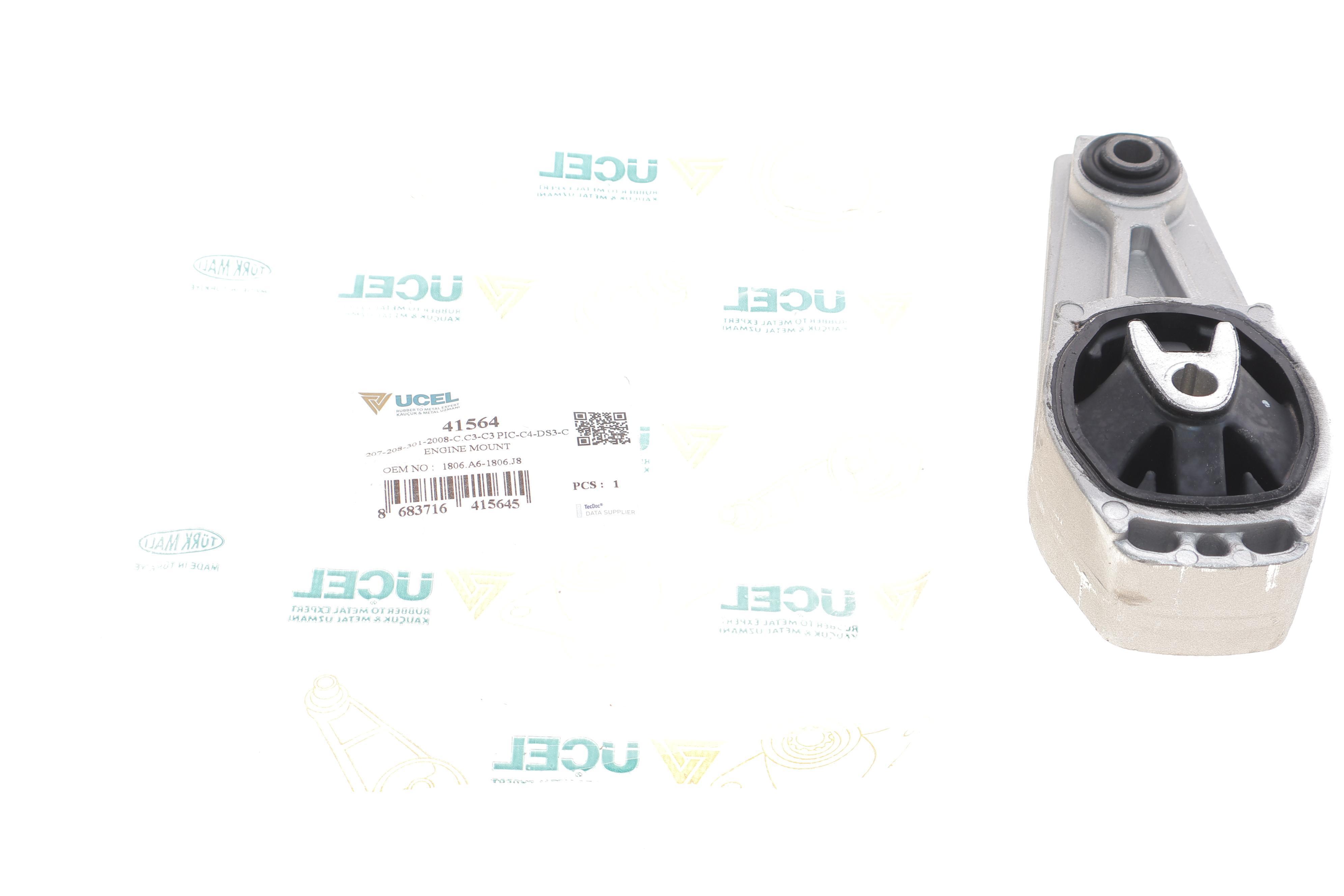 Подушка двигуна (задня/нижня) Citroen C3/Peugeot 207 1.6 16V/1.6HDi 06- (косточка)