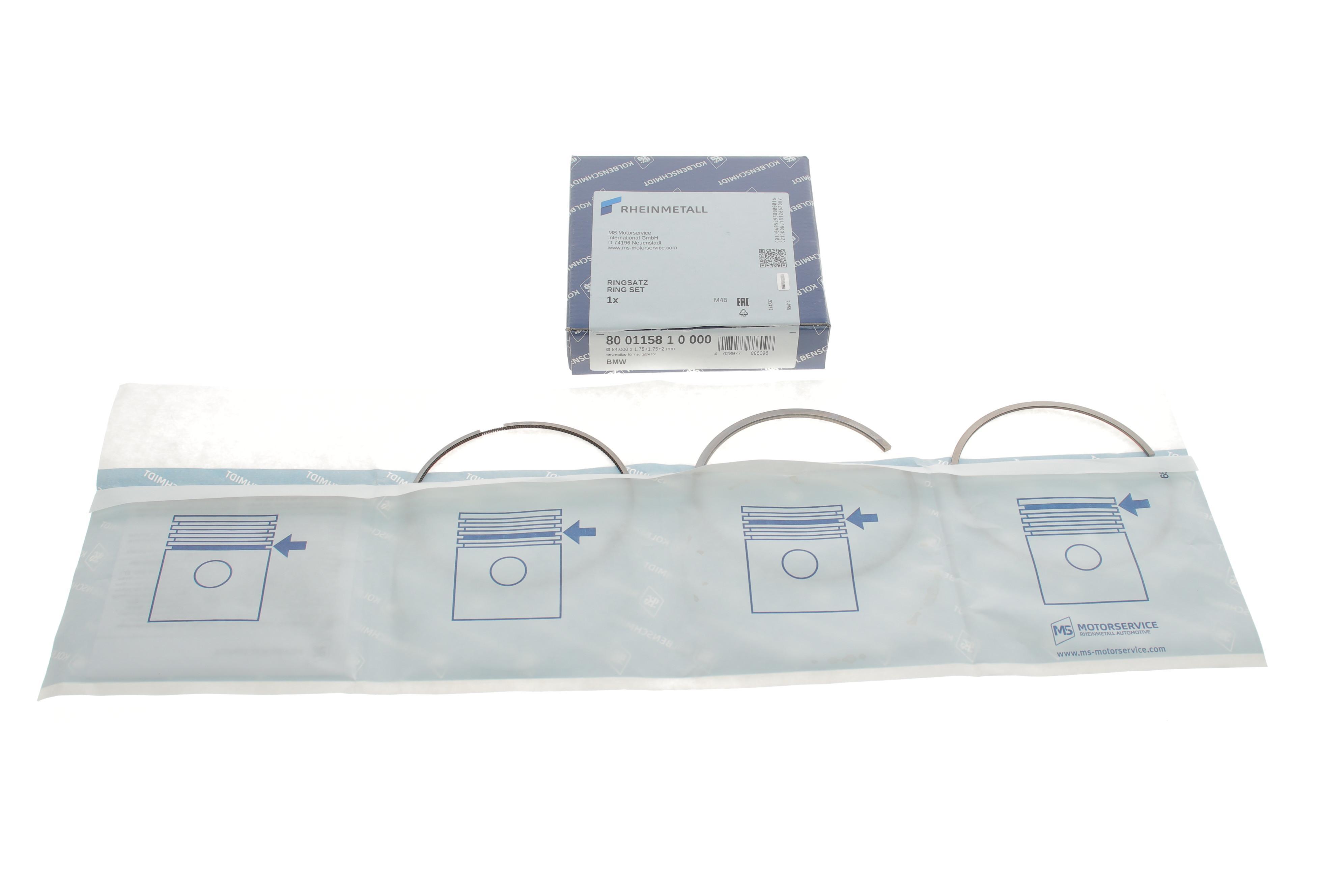 Кільця поршневі BMW 3 (E90)/X5 (E70)/X6 (E71) 3.0d (N57) 09-14 (84.00mm/STD)