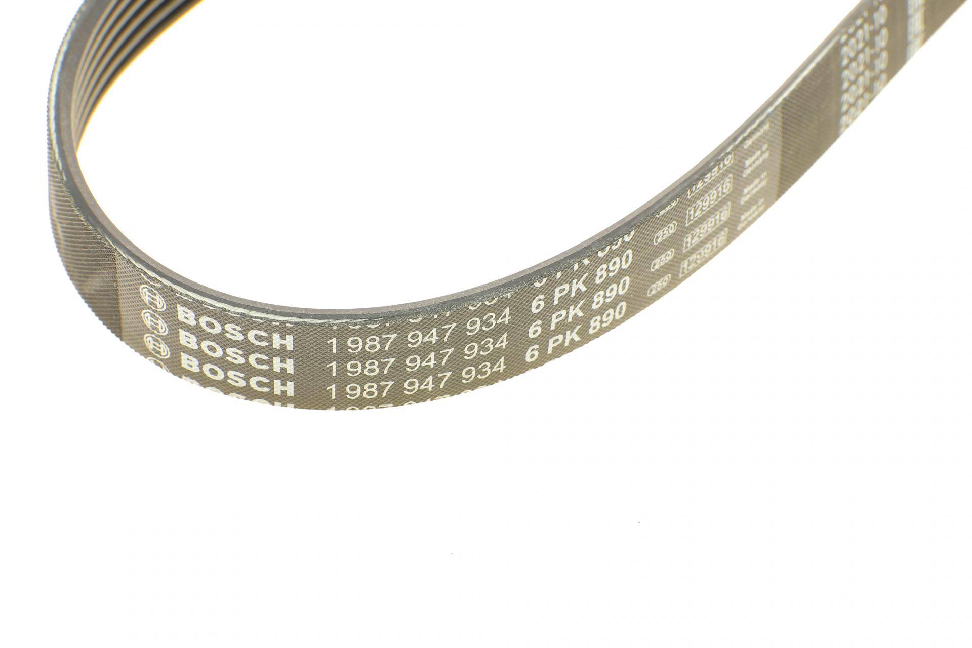 Ремінь генератора поліклиновий Toyota Auris/ Yaris 1.33 09-12/Audi 80/A6 1.9TDI 91-07 (6PK890)