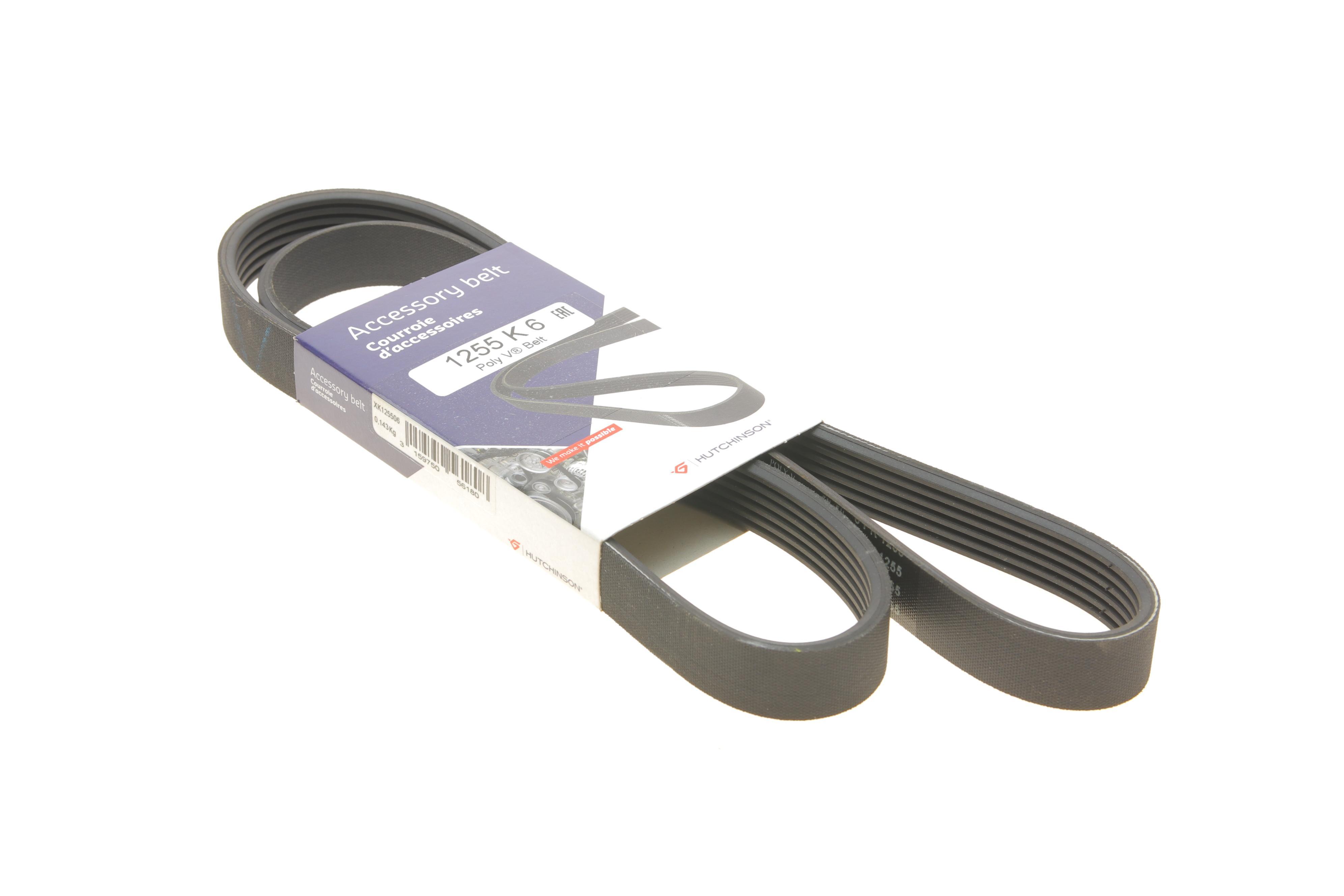 Ремінь генератора Hyundai i30 1.4/1.6 07-12 (6PK1255)