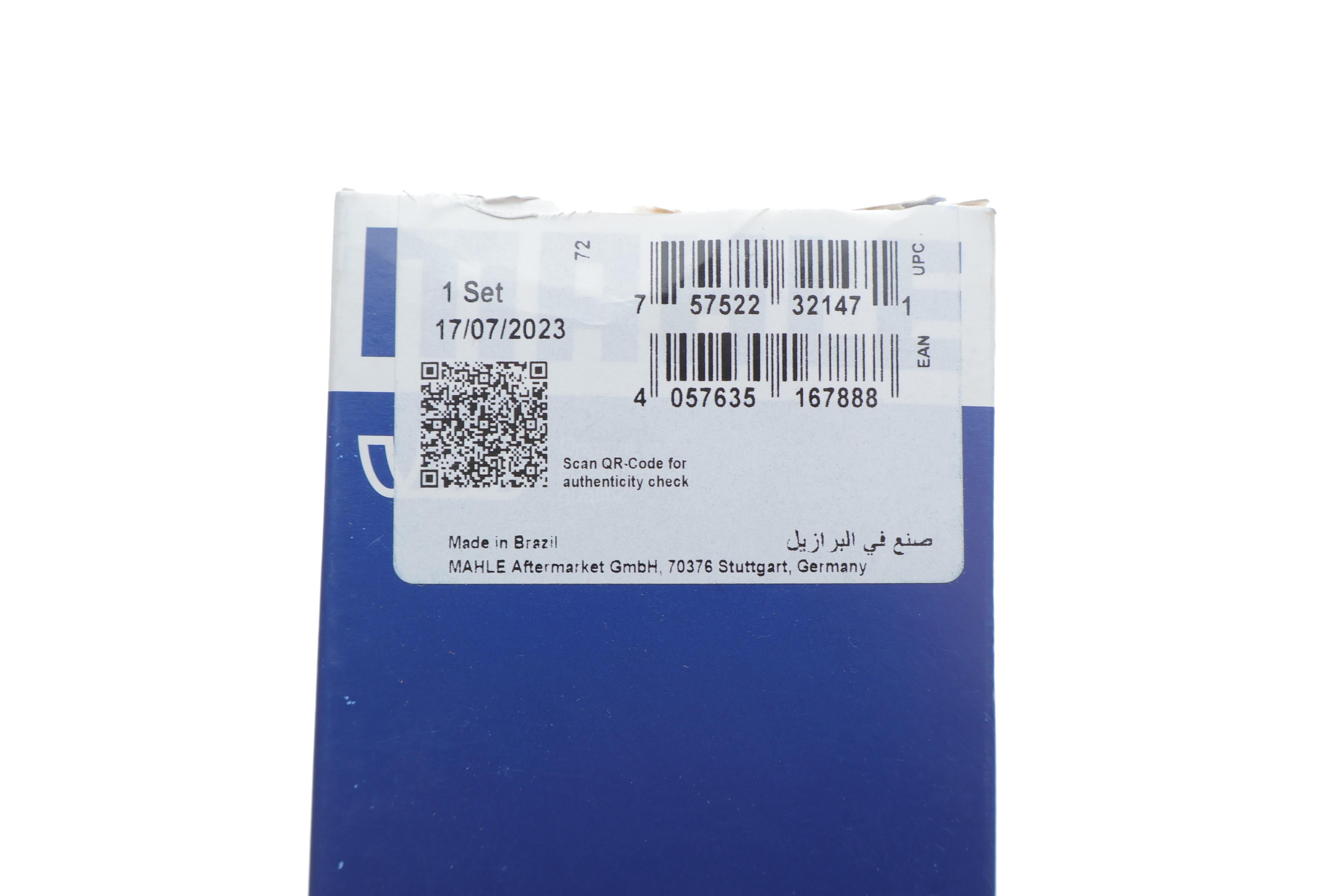 Вкладиші корінні VW Crafter/Caddy/T5/T6 1.6/2.0TDI 09- (STD)