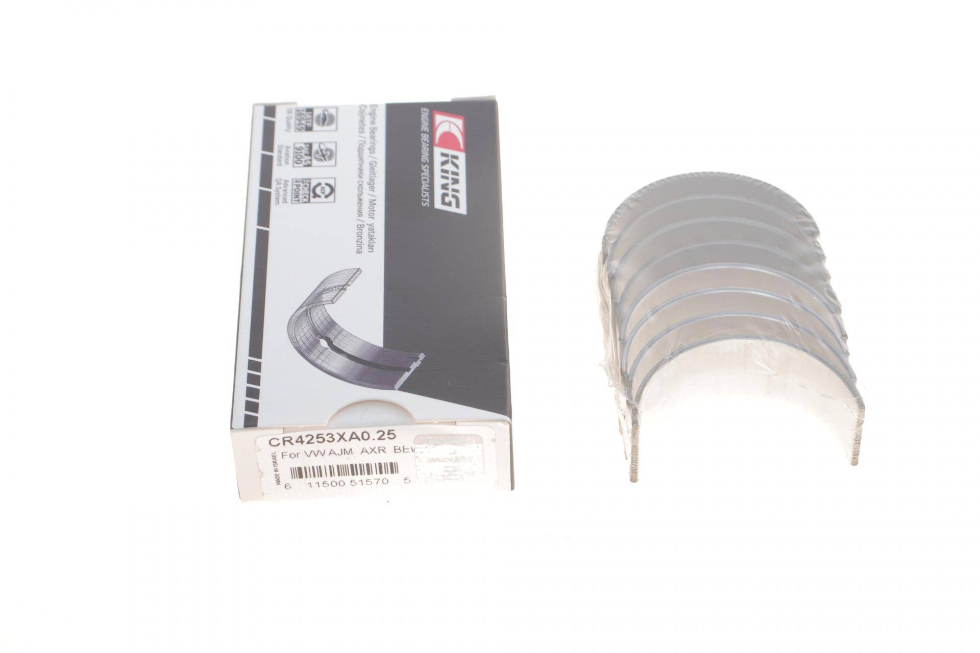 Вкладиші шатунні VW Caddy III 1.9 TDI/2.0 SDI 04-10 (+0.25)