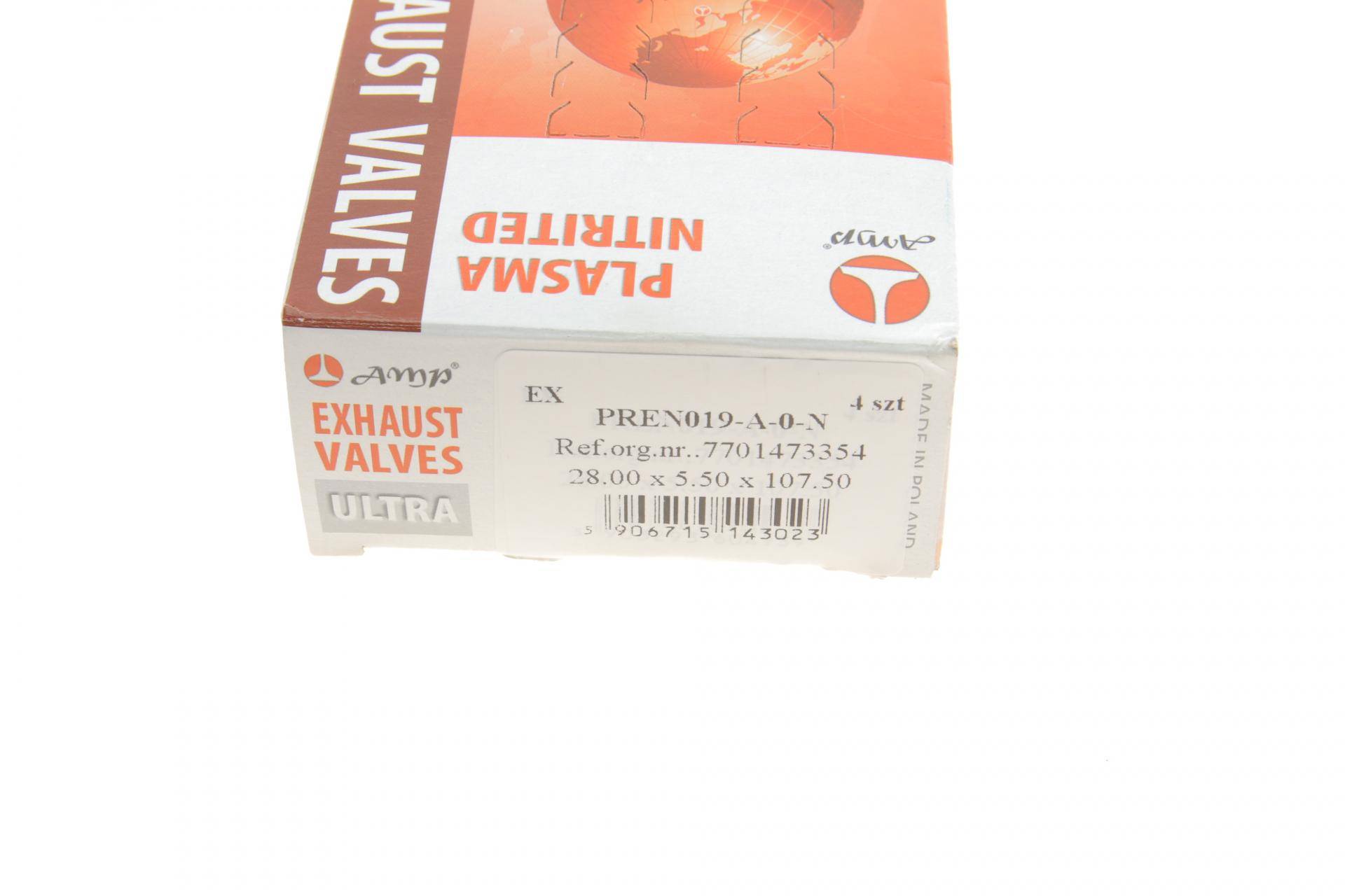 Клапан (випуск) Renault Kangoo 1.6 16V 01- (28x5.5x107.5) (азотований)