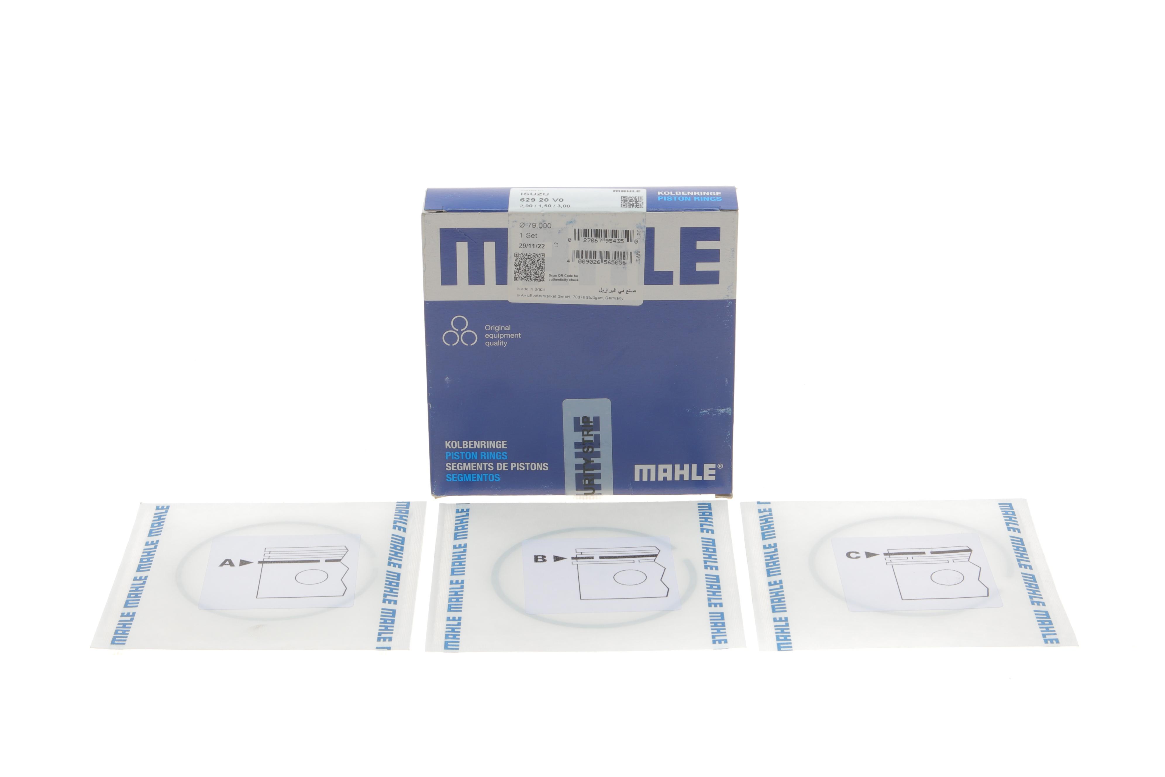 Кільця поршневі Opel Combo 1.7CDTI (79.00mm/STD) (2-1.5-3)