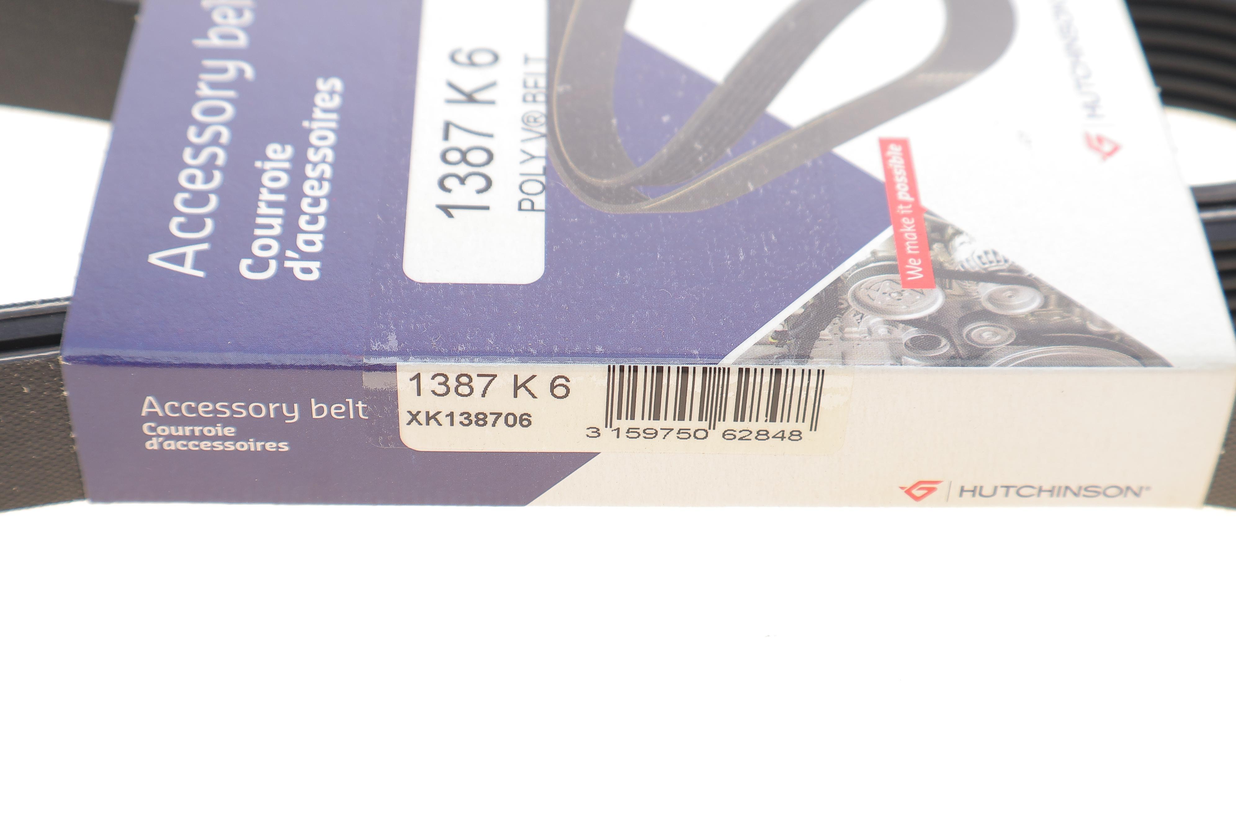 Ремінь генератора Citroen Berlingo/Fiat Scudo/Peugeot Partner 1.9D 98- (6PK1387)