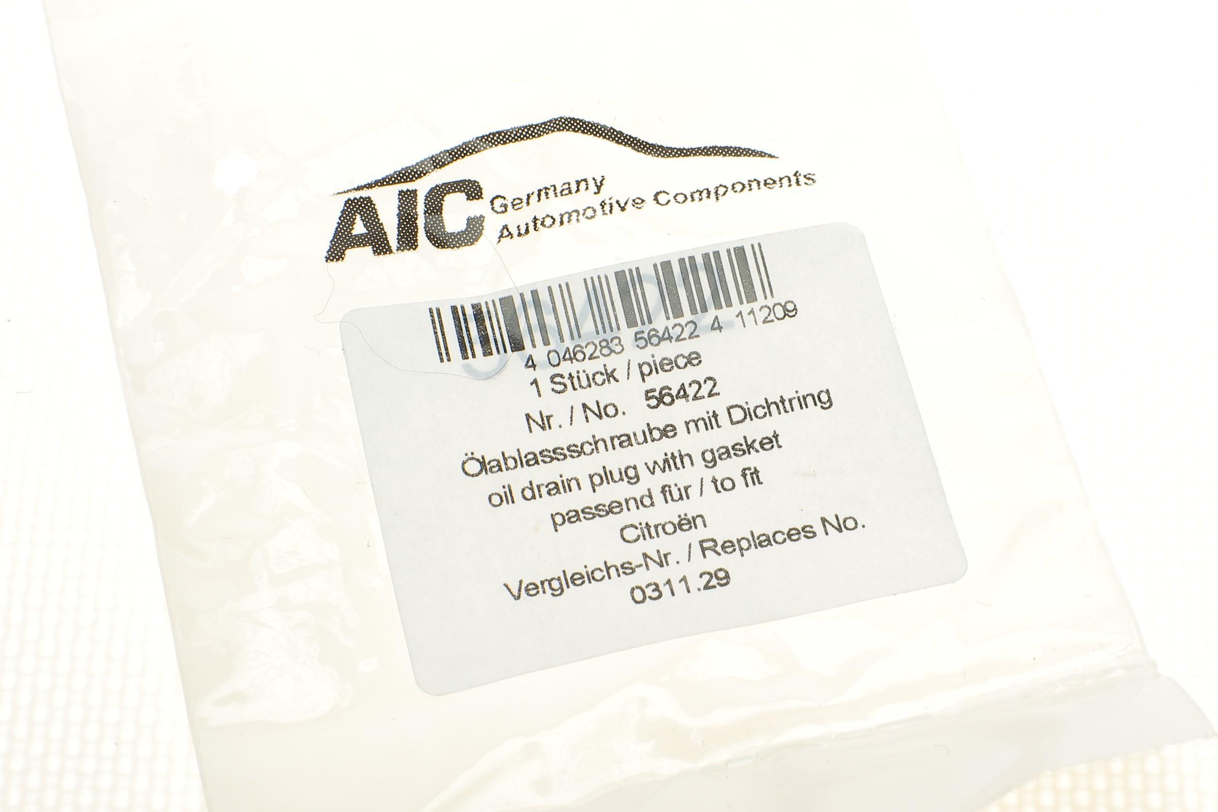 Болт зливу оливи + шайба Citroen Berlingo/Peugeot Partner 1.6HDI/1.9D/2.0HDI 98- (M10x1, 25)