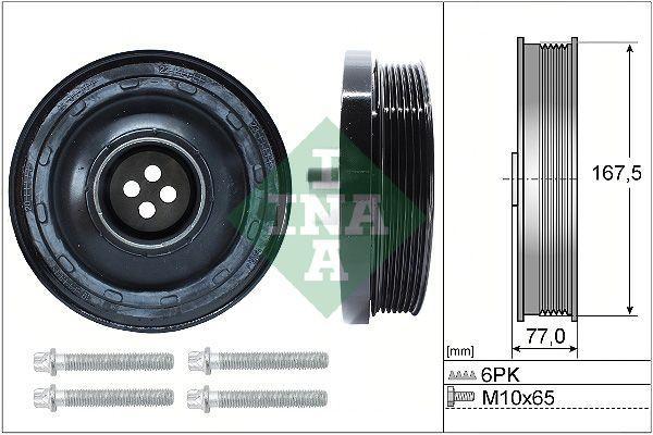 Шків колінвалу BMW 3 (E90/F30/F80)/ 5 (F10) 1.6-2.0 d 07- (з болтом), N47/M47