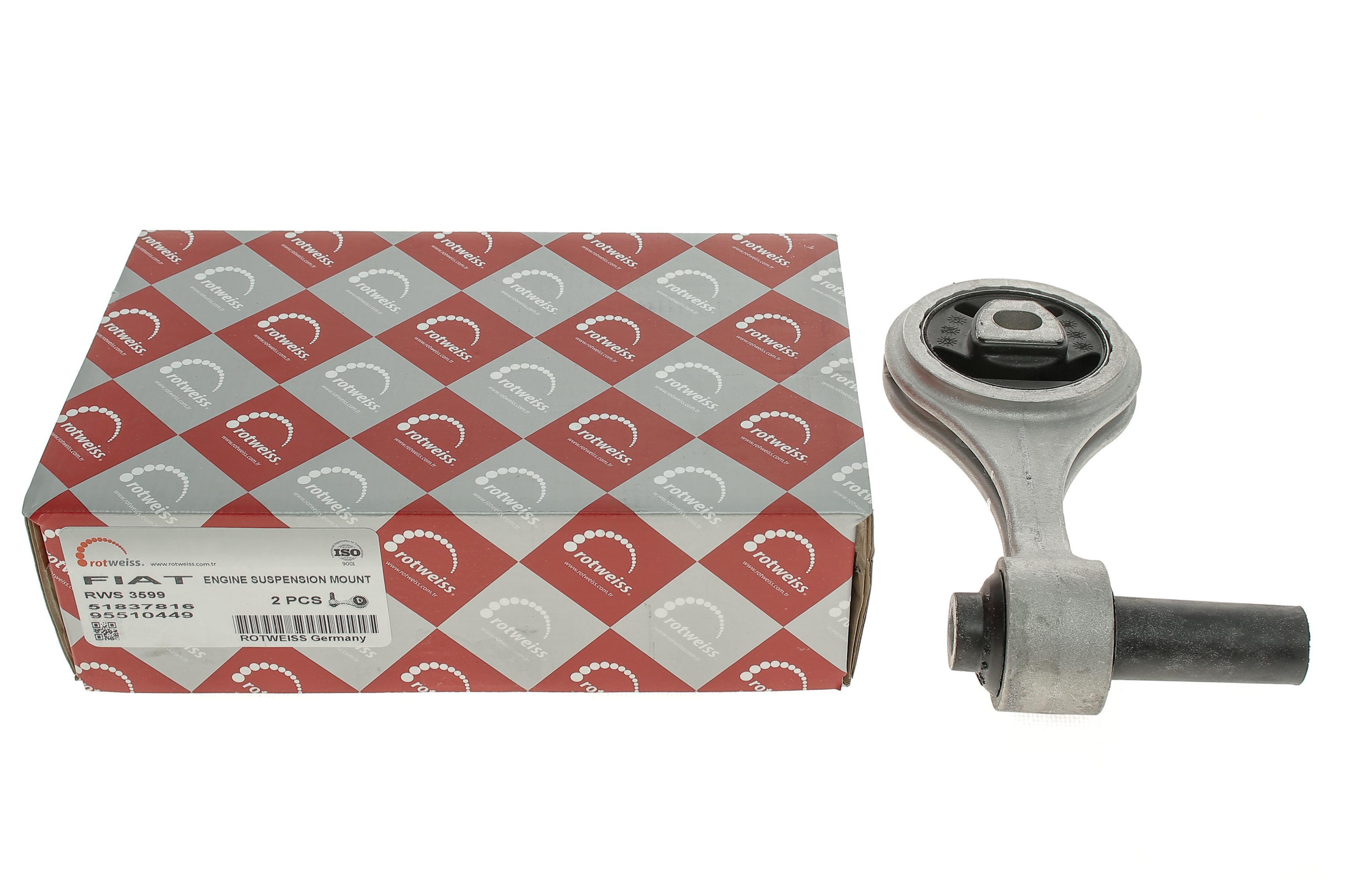 Подушка двигуна (задня/нижня) Fiat Doblo 10- (косточка)