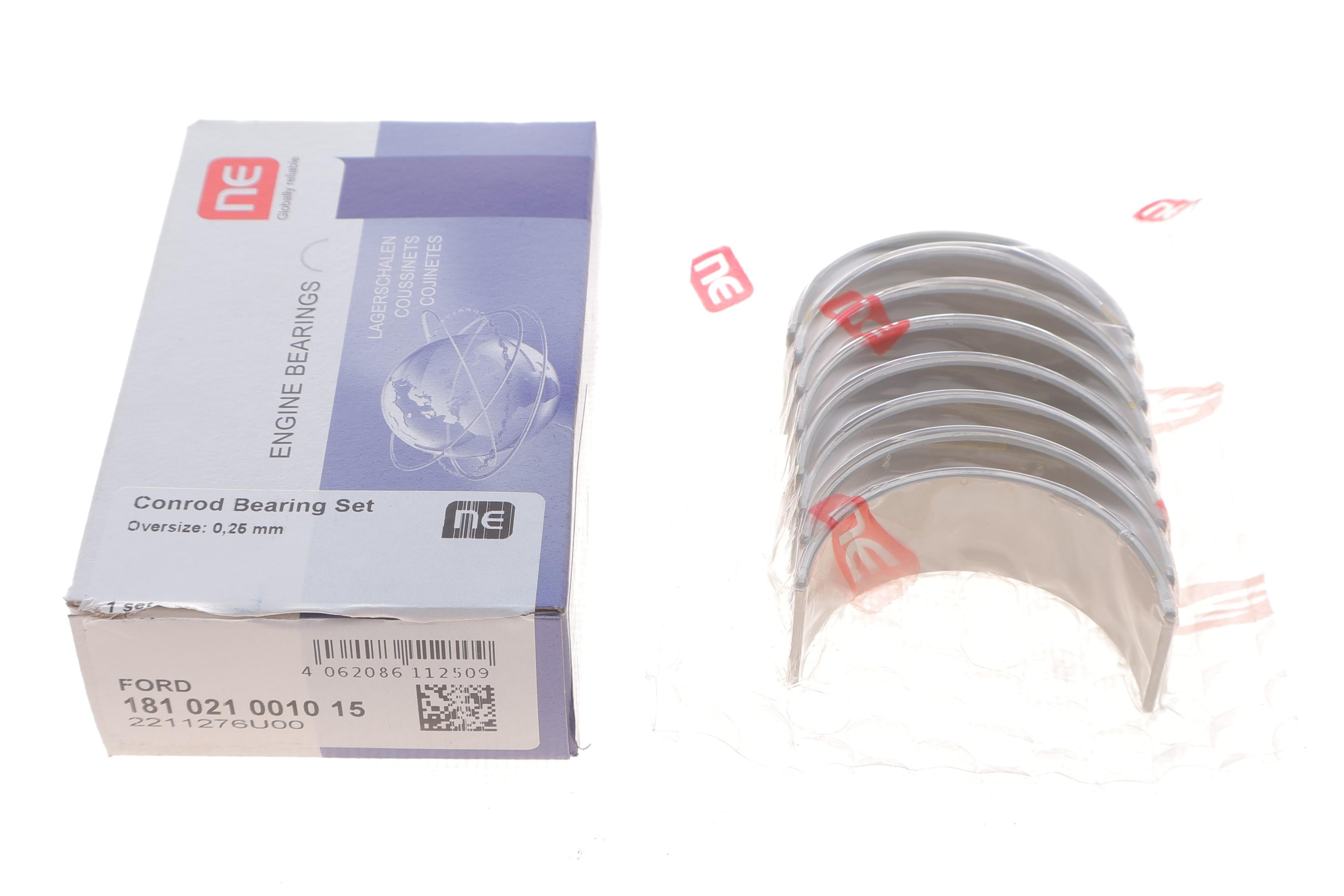 Вкладиші шатунні Ford Fiesta/Focus 1.8TDI (+0.25) = 6121592500