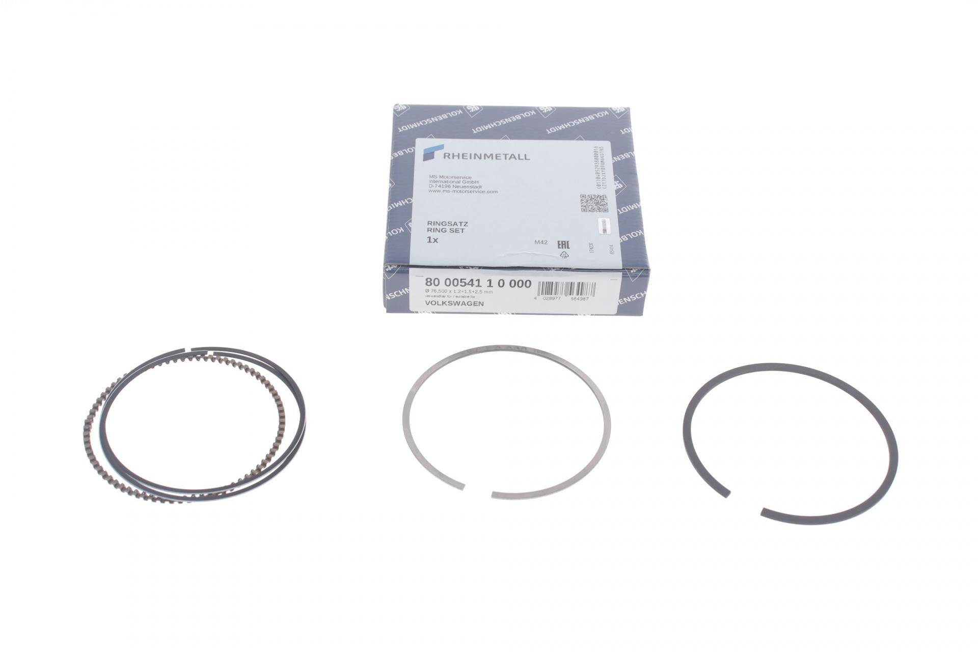 Кільця поршневі Skoda fabia/VW Golf IV 97-07 (76.50mm/STD) (1.2-1.5-2.5)