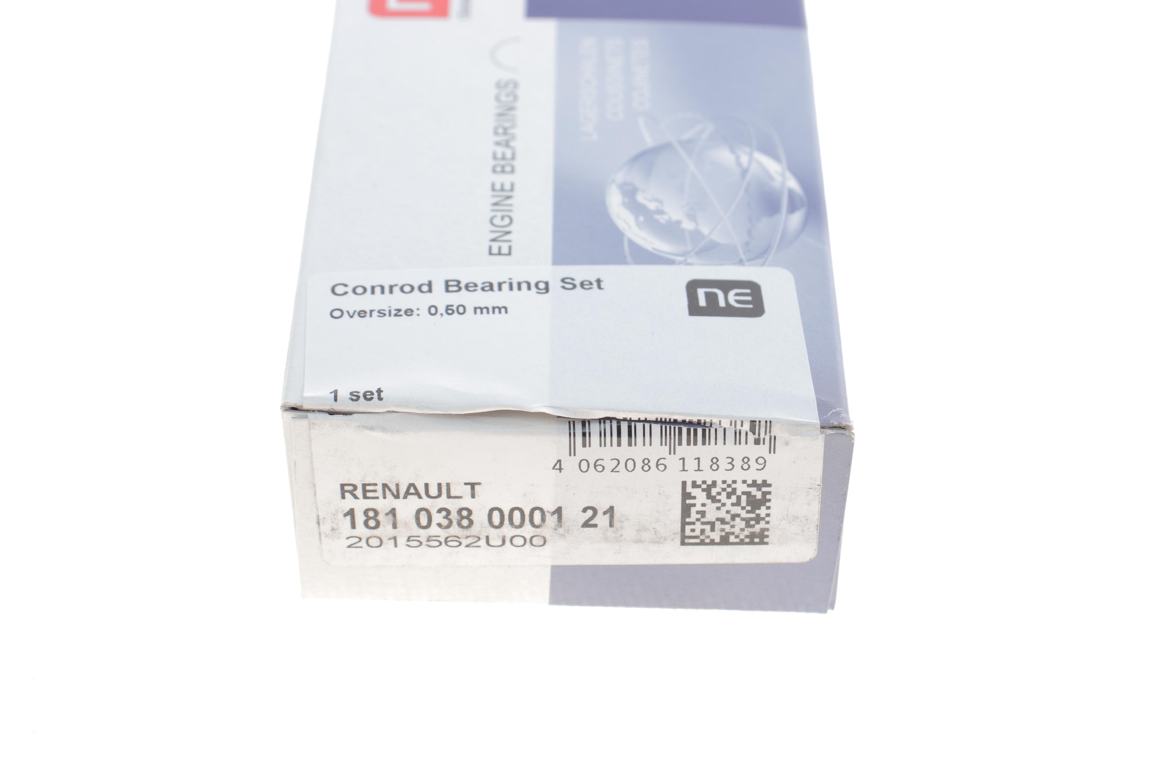 Вкладиші шатунні Renault Kangoo 1.5dci (+0.50) = 6138505000