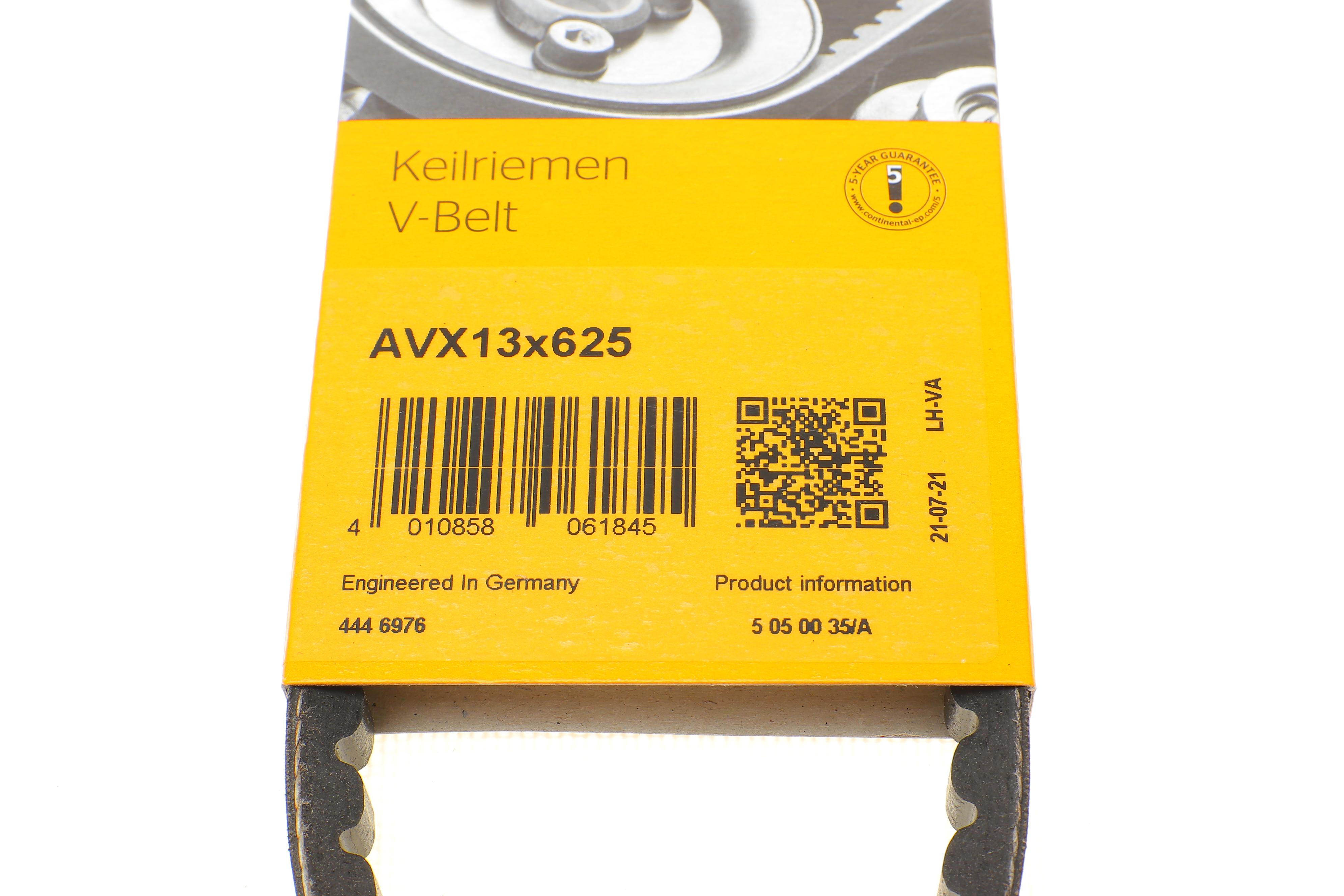 Ремінь генератора Mitsubishi Colt/Galant/Lancer 1.3-1.8 84-92 (13x625)