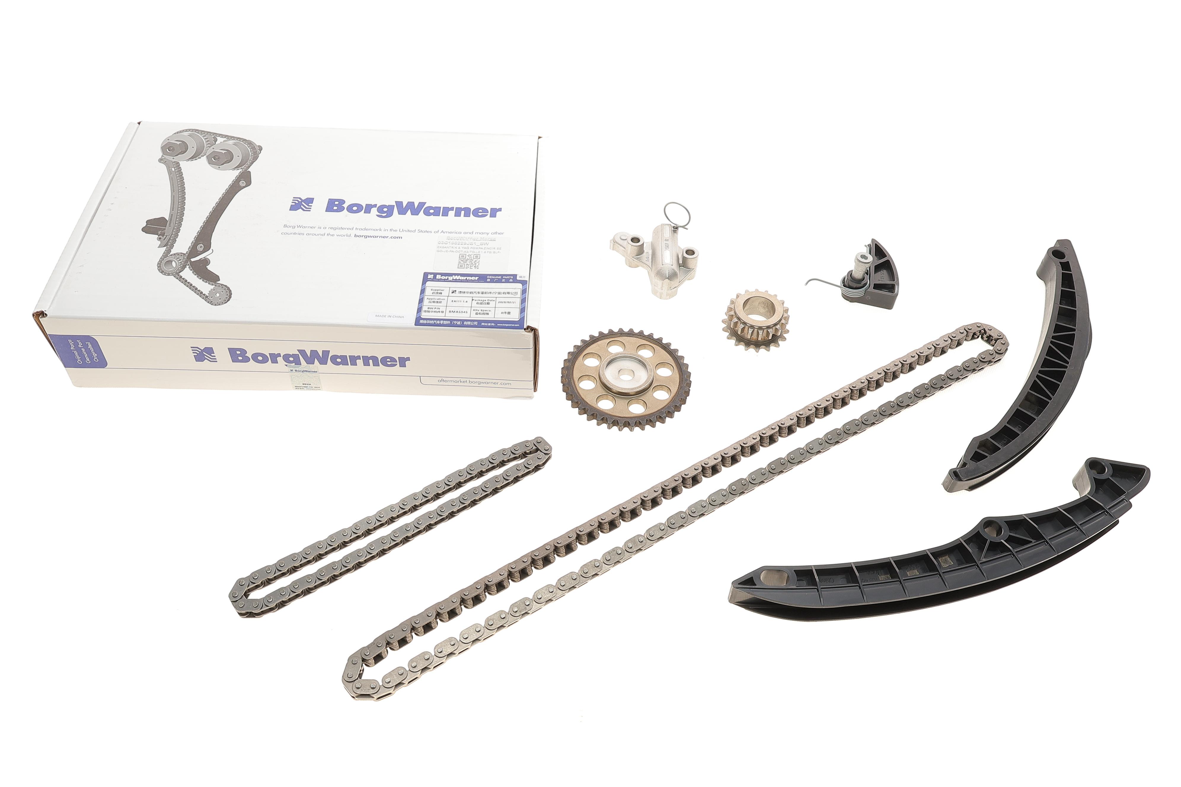 Комплект ланцюга ГРМ VW Golf V/VI/Passat 1.4TSI 07-14 (BorgWarner)