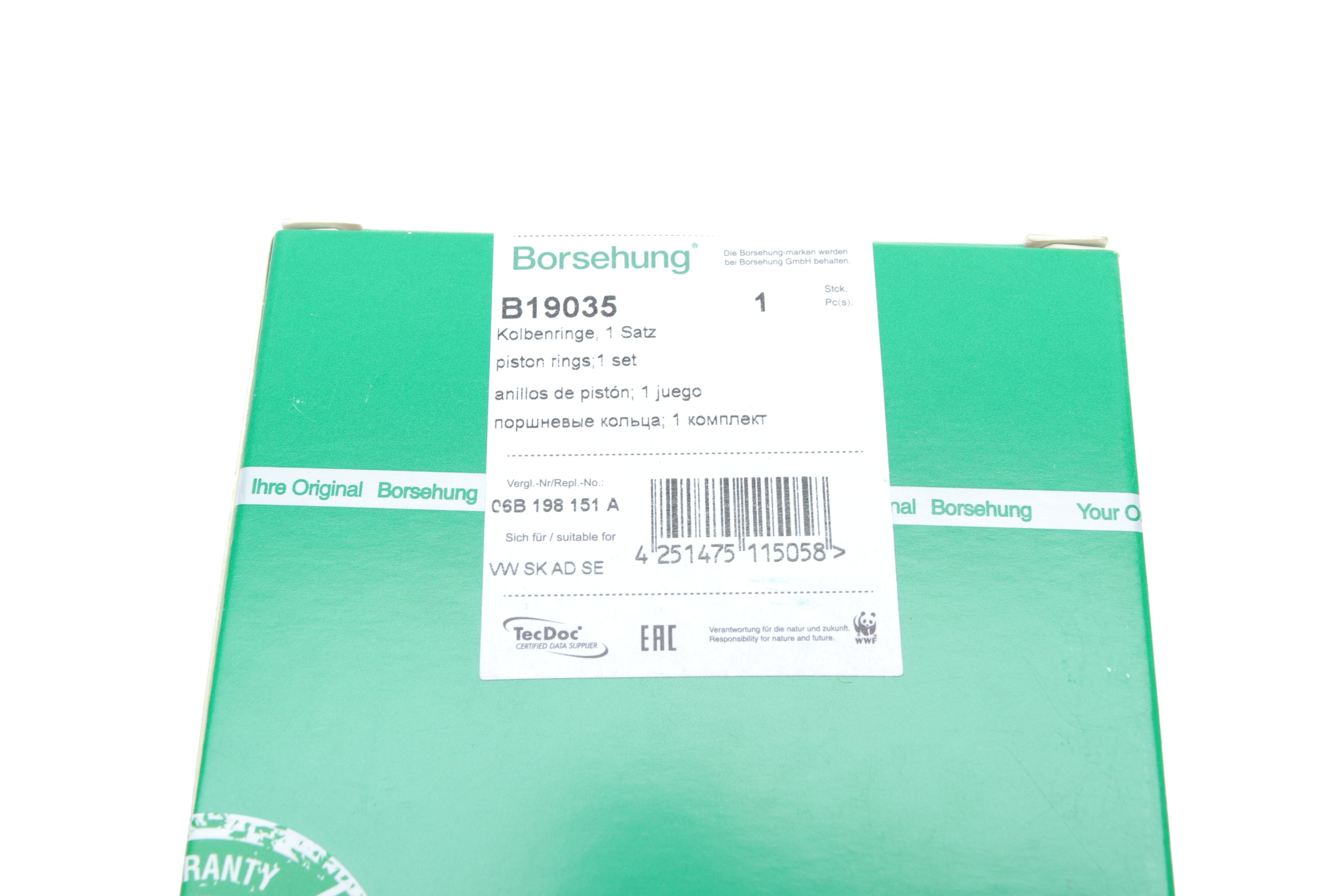 Кільця поршневі VW Caddy III/ Golf/Passat 1.6 04- ALZ/BGU/AHL/BFQ (81.00mm/STD) (1-1.2-2) (OE VAG)