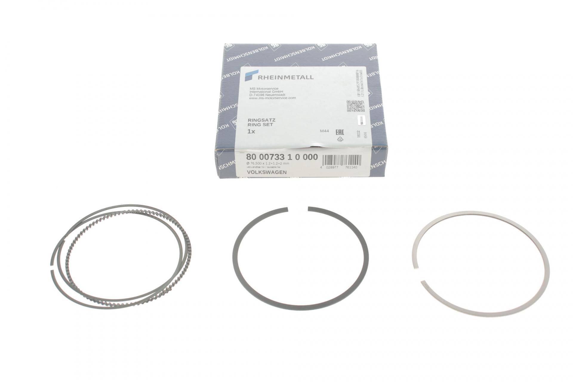 Кільця поршневі VW Golf IV/V/VI 1.4/1.6 TSI 02-14 (76.50mm/STD)