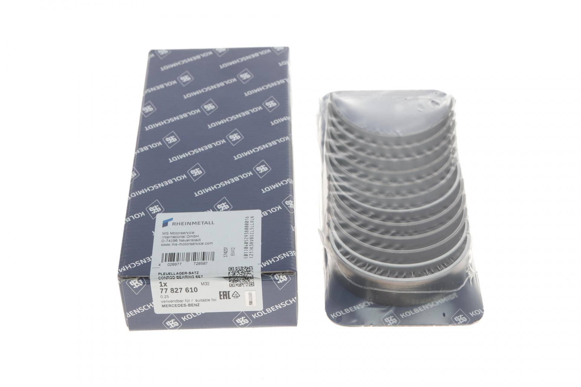 Вкладиші шатунні MB Sprinter 3.0CDI OM642 (+0.25)