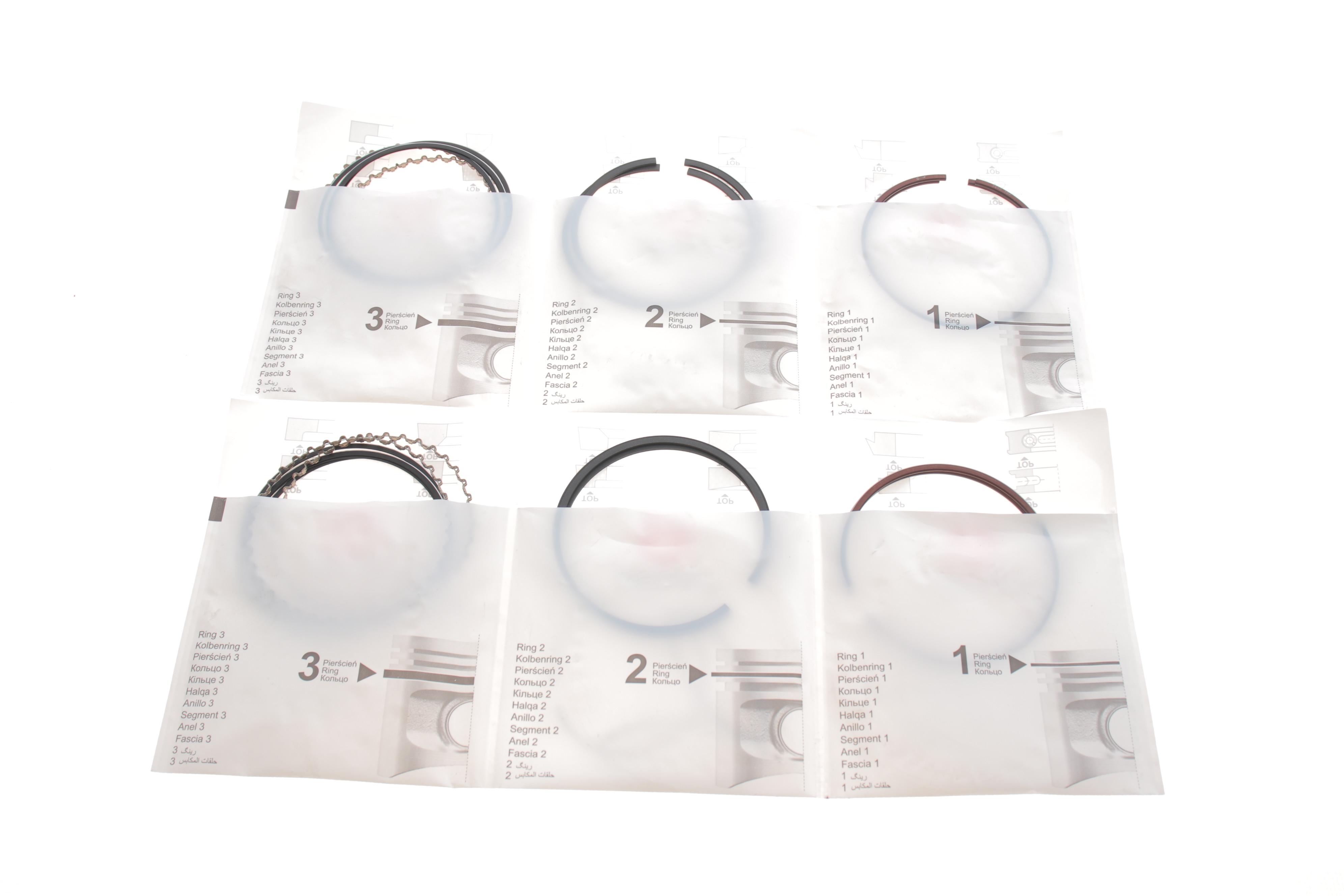 Кільця поршневі Daewoo Lanos 1.5 8V 93-99 (76.50mm/STD) (1.5x1.5x3.0) (к-кт 4 циліндра)