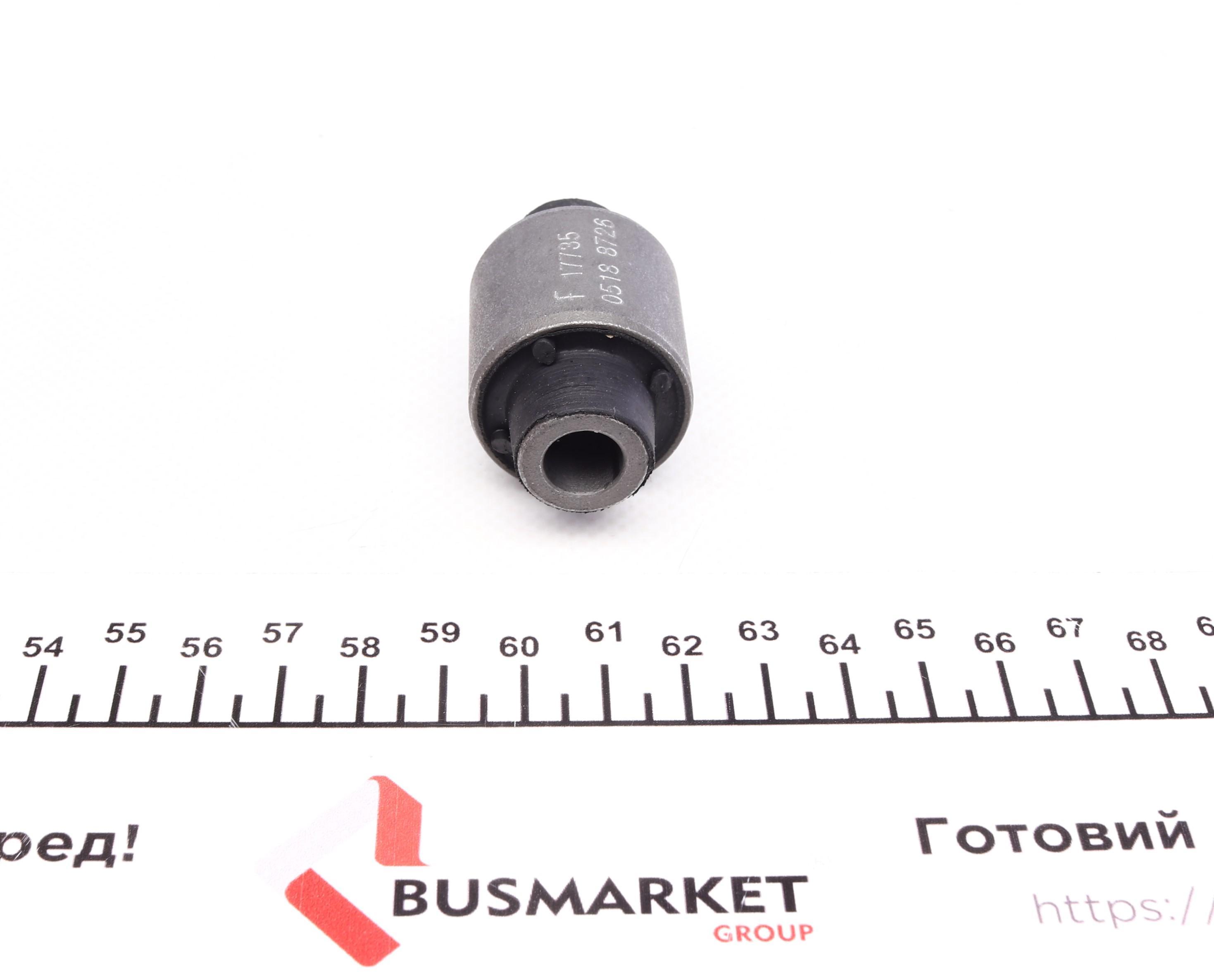 Сайлентблок подушки двигуна (верх) Citroen Berlingo 98- (10x30x28/50)