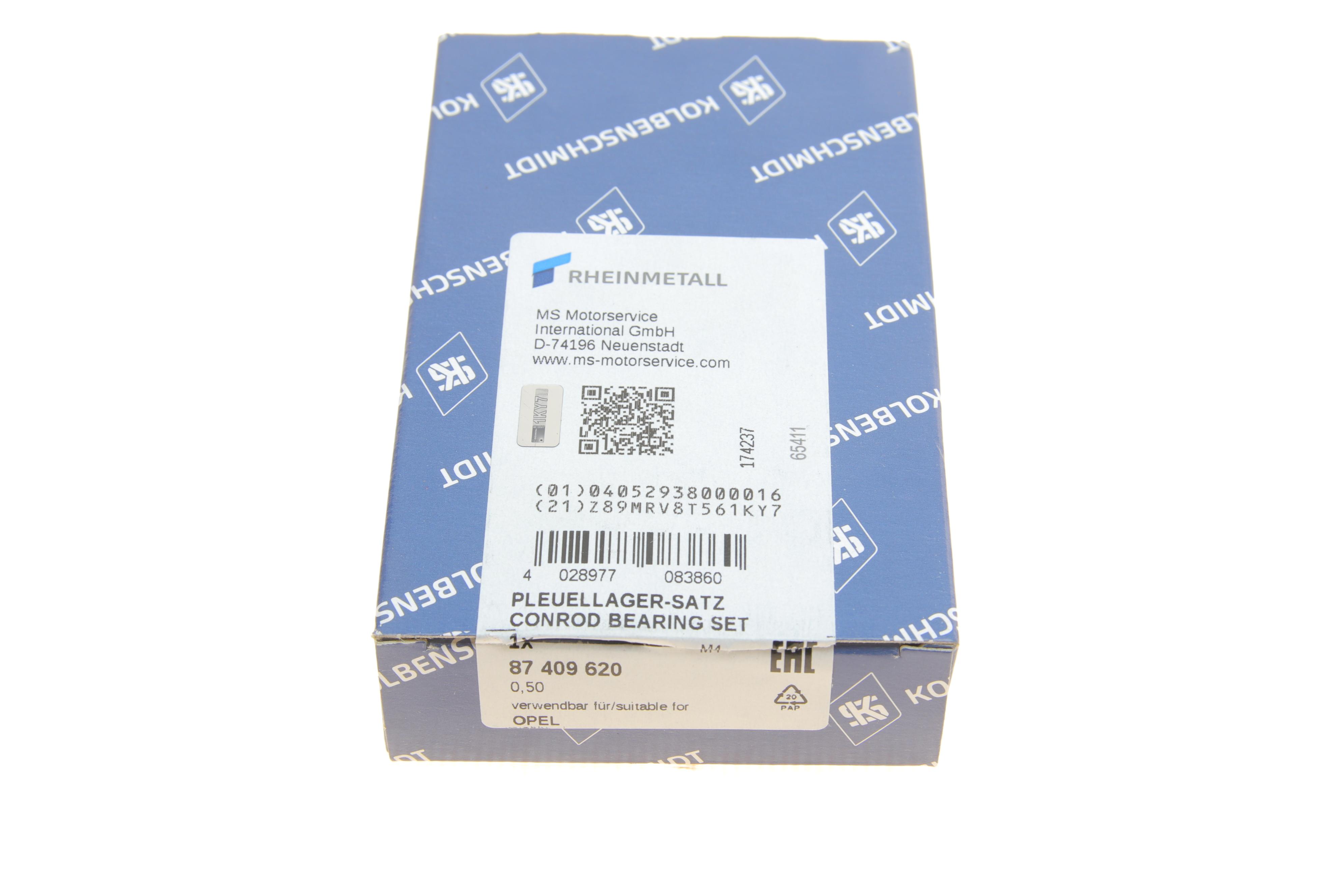 Вкладиші шатунні Opel Vectra/Daewoo Lanos 1.2-1.6i 88- (+0.50)