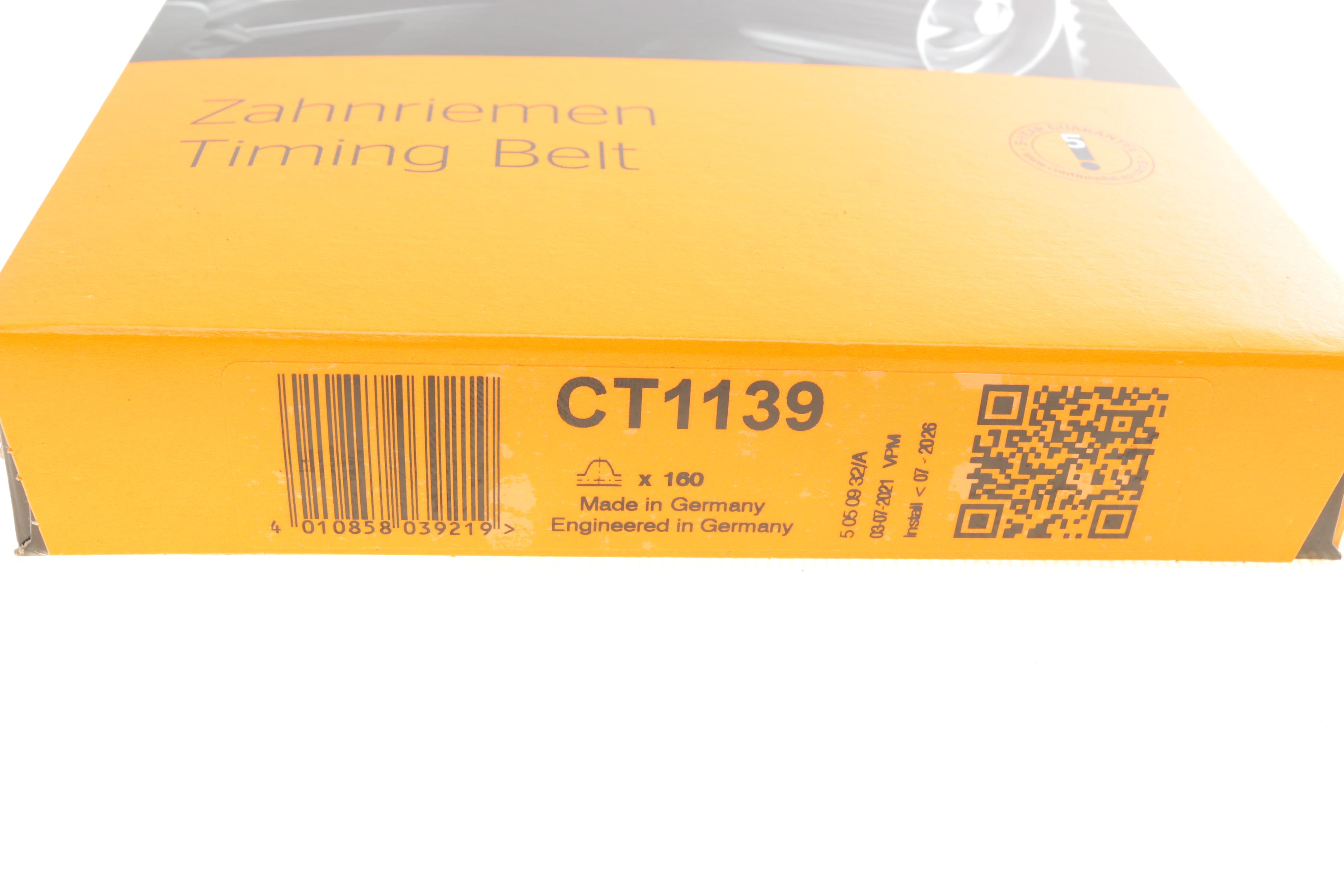 Ремінь ГРМ VW T5/ Caddy/Crafter 09-/Audi A3/A4/A5/Q3 1.6/2.0TDI 06- (160x25)