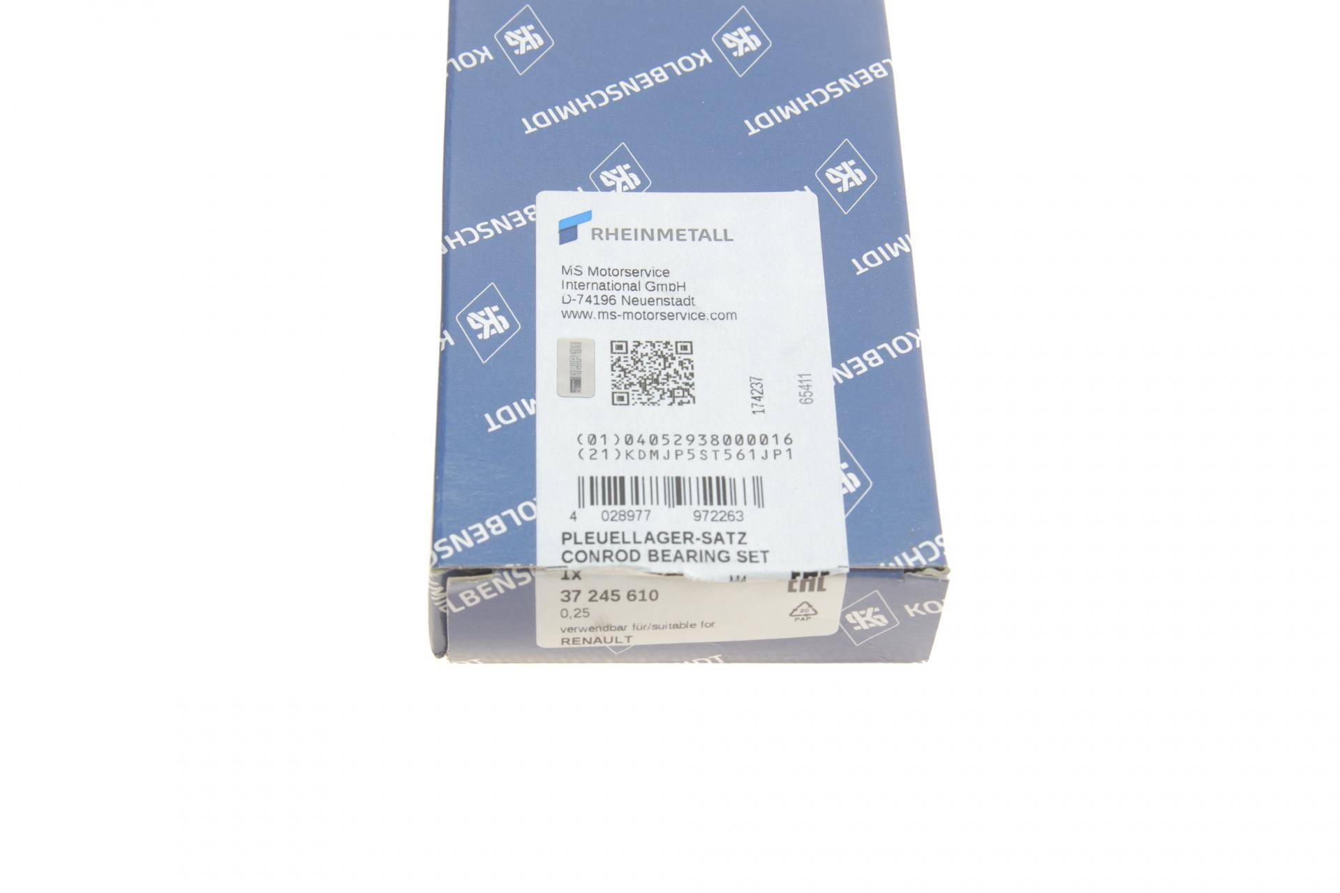 Вкладиші корінні Renault Kangoo/MB Citan 1.2 13- (+0.25)