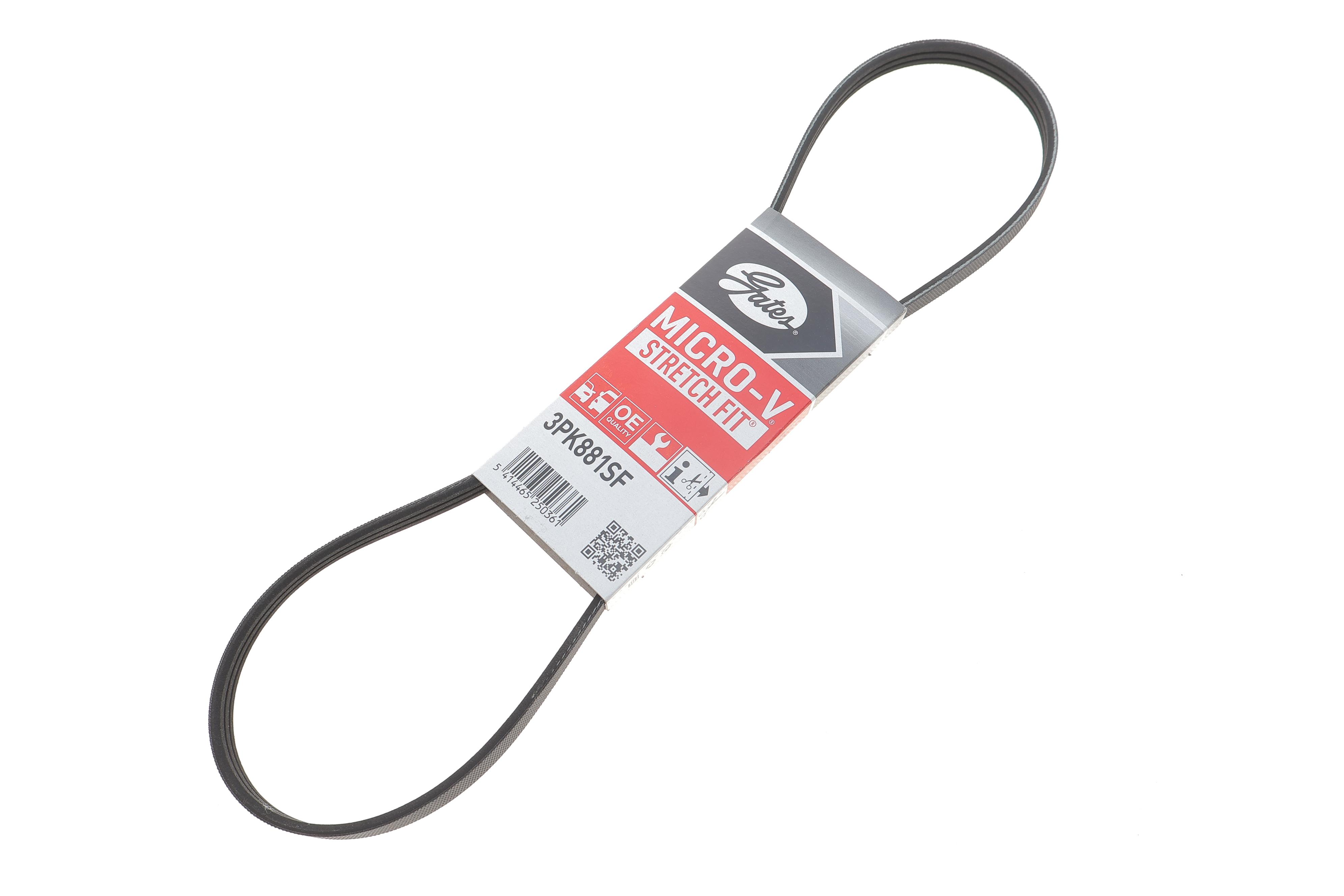 Ремінь генератора Mitsubishi Lanser VIII 1.8 DI-D 10-/Outlander 2.2 DI-D 12- (3PK881)