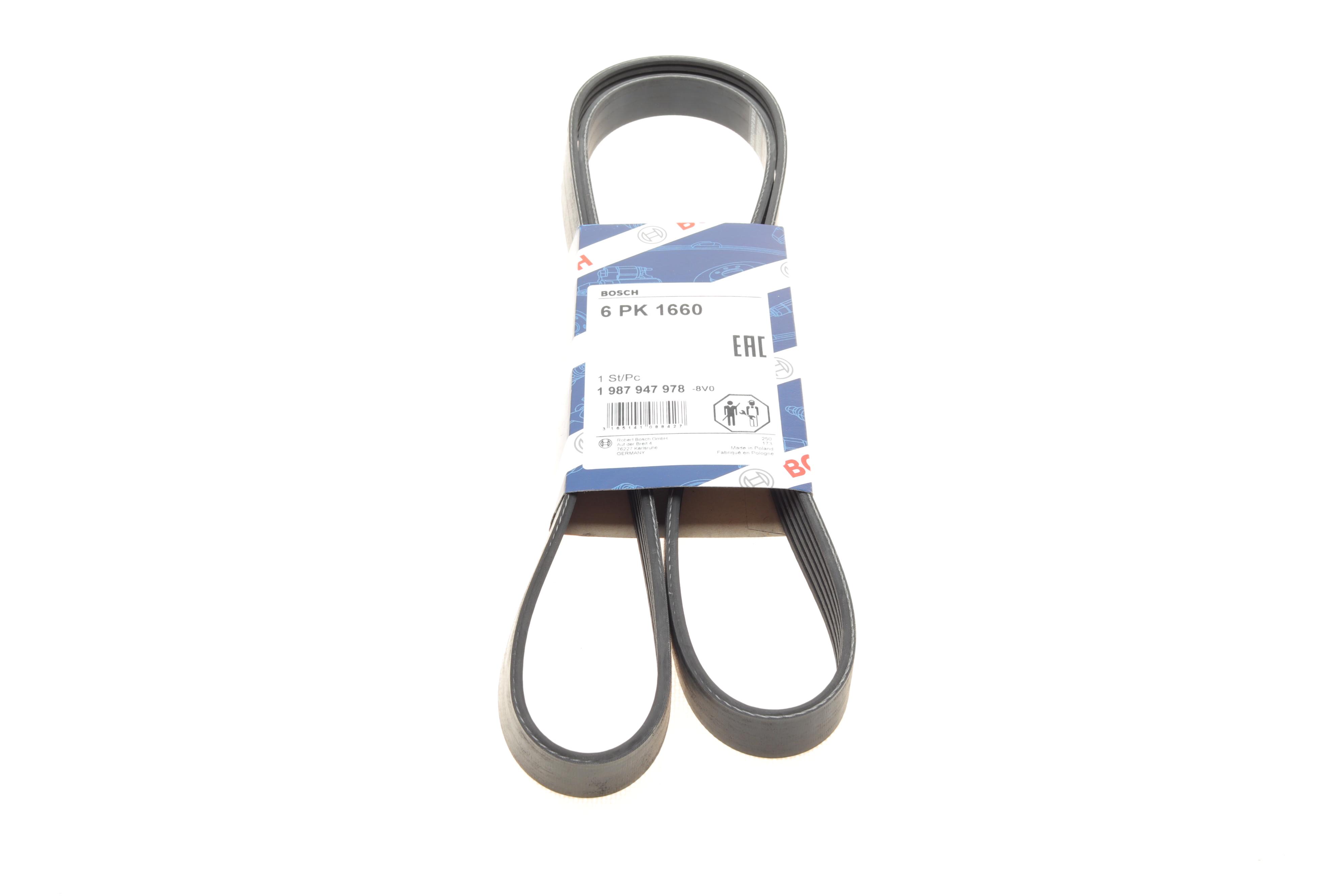 Ремінь генератора Fiat Scudo/Citroen Berlingo/VW Golf IV 1.8/1.9TDI 97- (6PK1660)