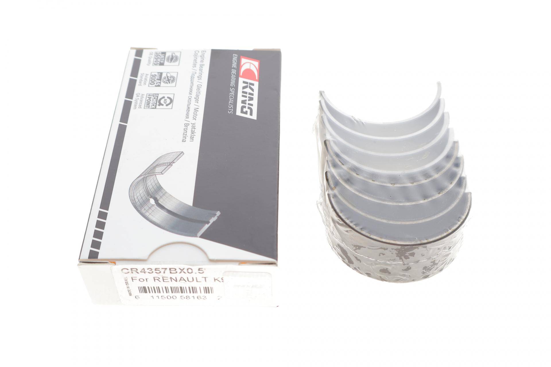 Вкладиші шатунні Renault Kangoo 1.5 dCi 01- (+0.50)